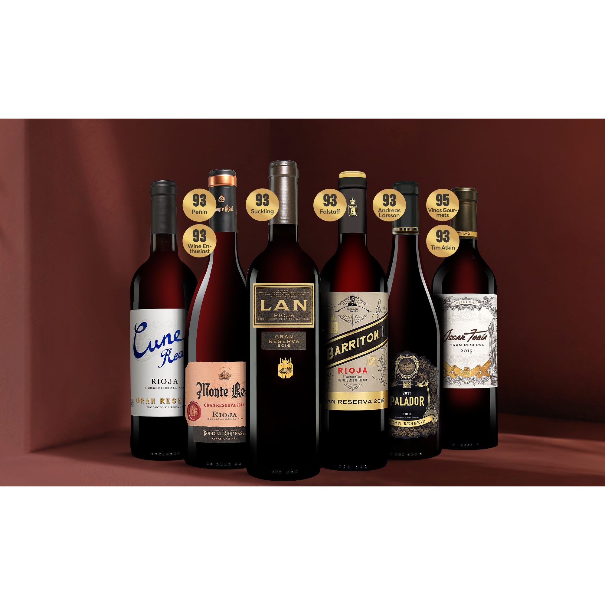 Rioja Gran Reserva-Paket  4.5L Weinpaket aus Spanien 39539 vinos DE