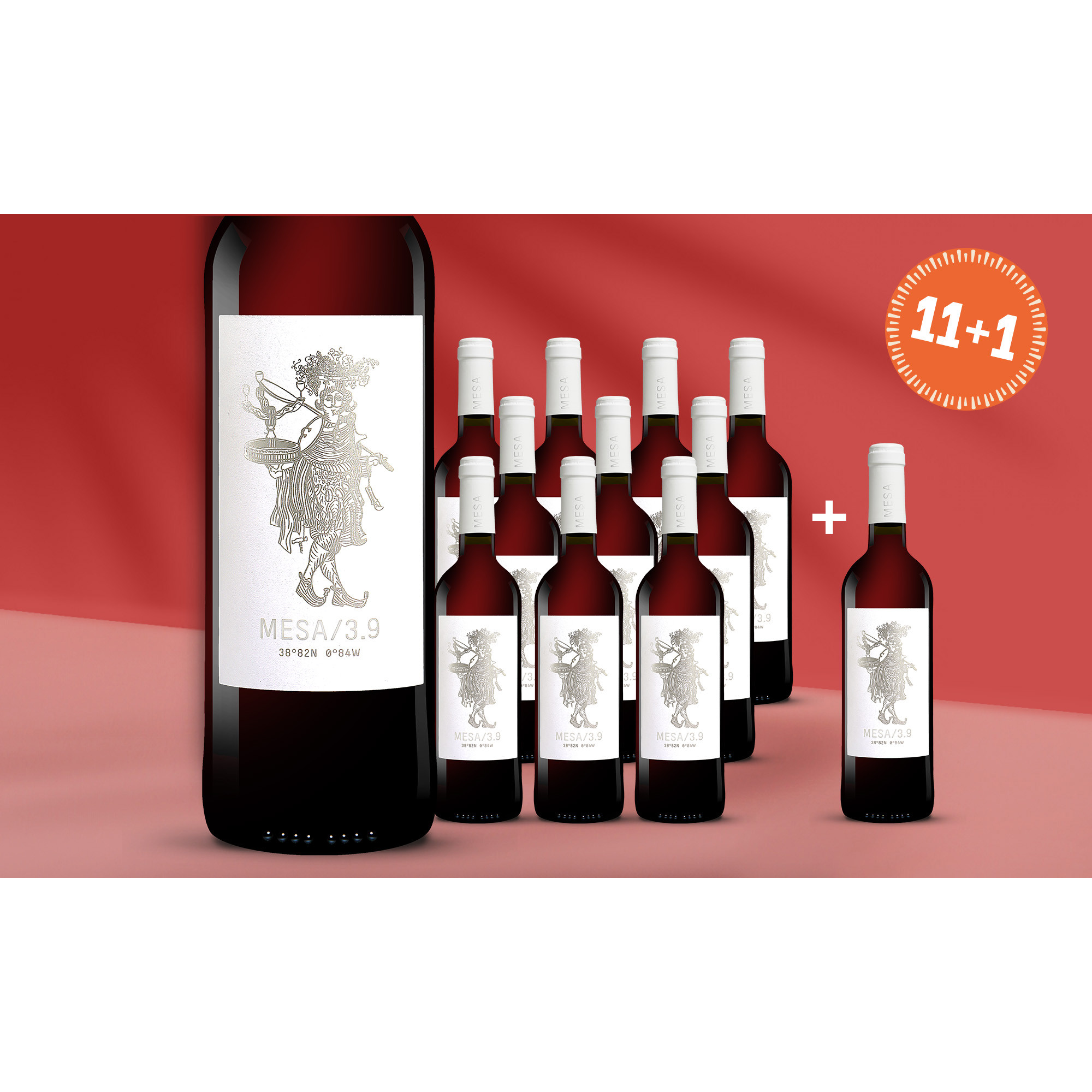 MESA/3.9 Tinto  9L 12.5% Vol. Weinpaket aus Spanien 39582 vinos DE