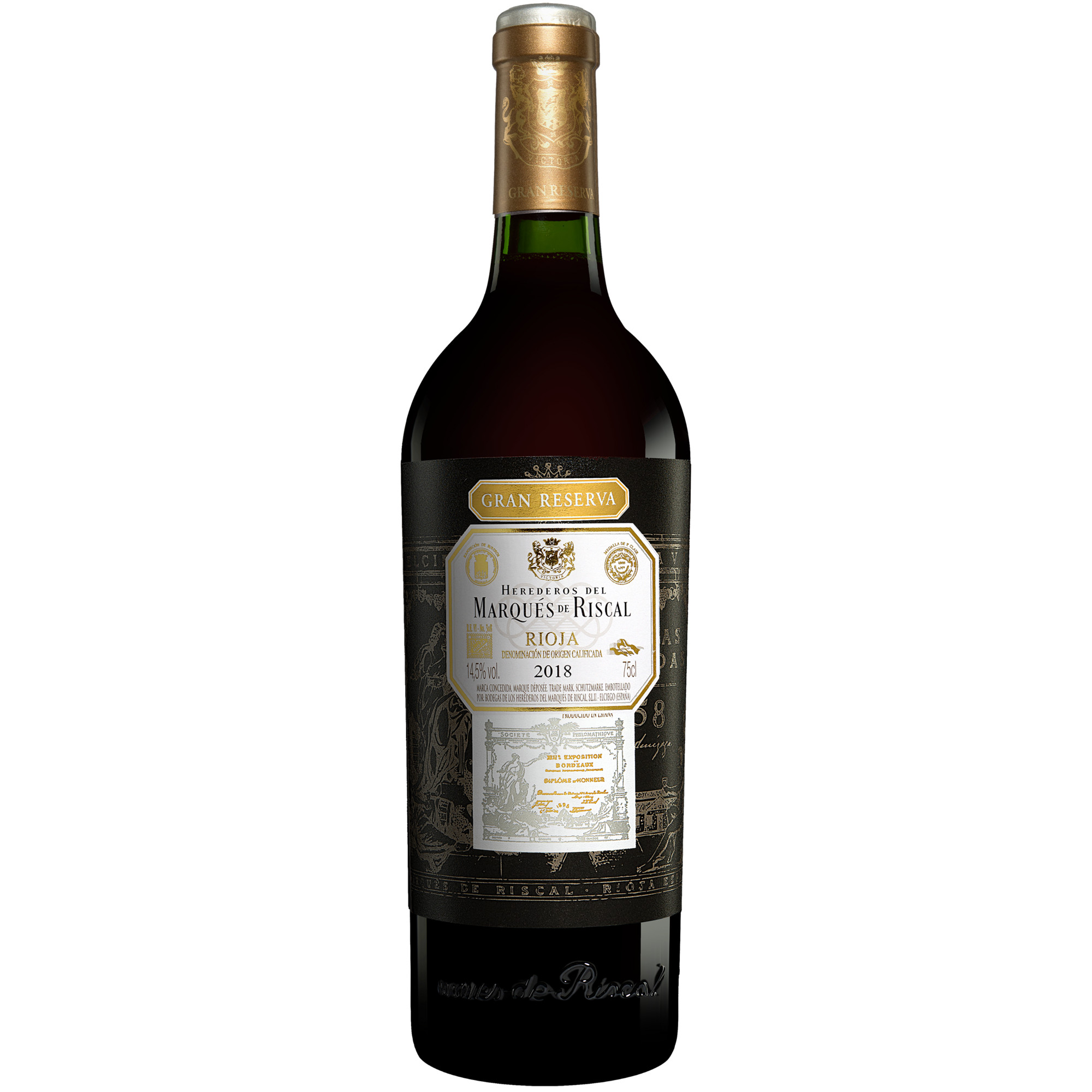 Marqués de Riscal Gran Reserva 2018  0.75L 14.5% Vol. Rotwein Trocken aus Spanien