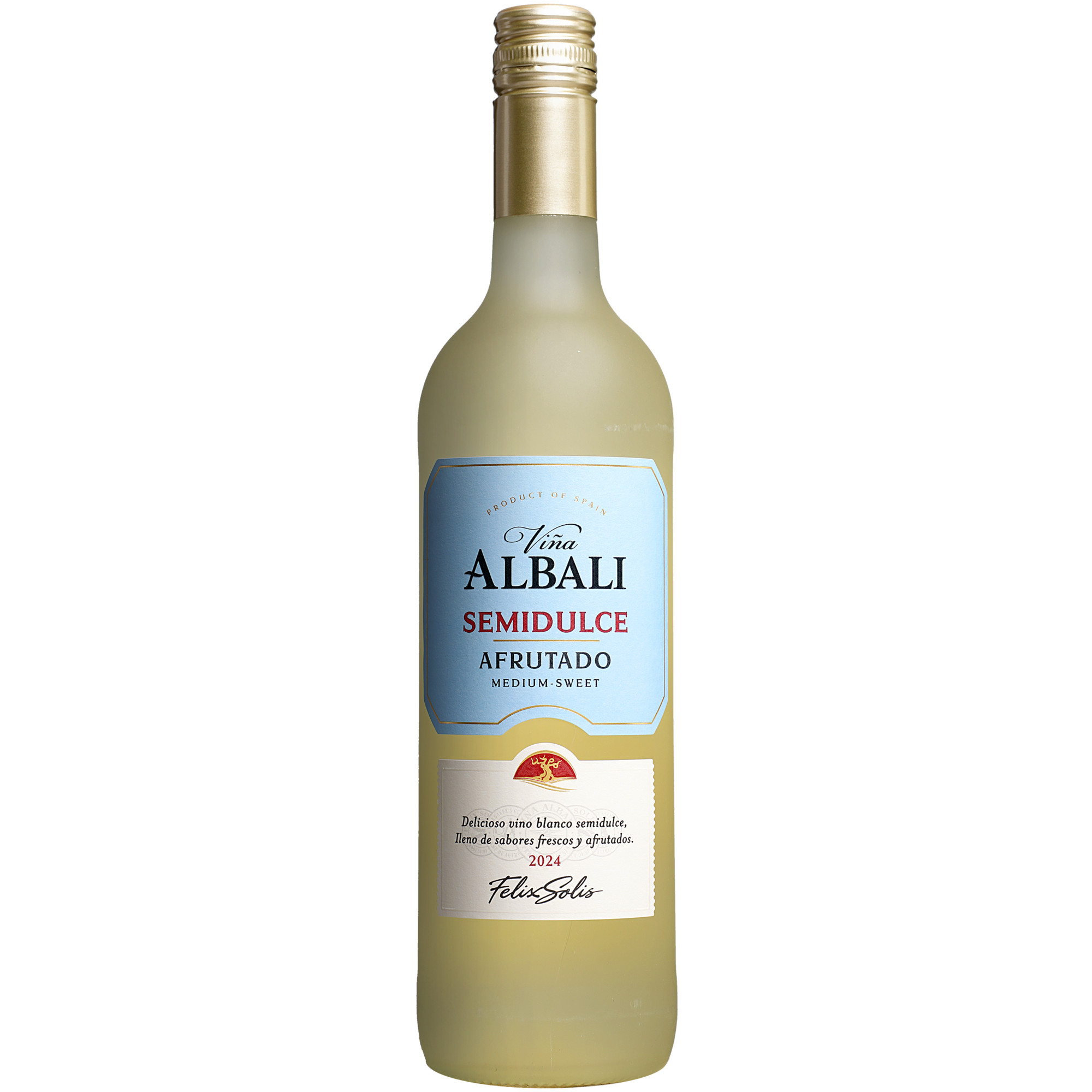 Image of Viña Albali Blanco Semi dulce 2024 0.75L 12% Vol. Weißwein Lieblich aus Spanien