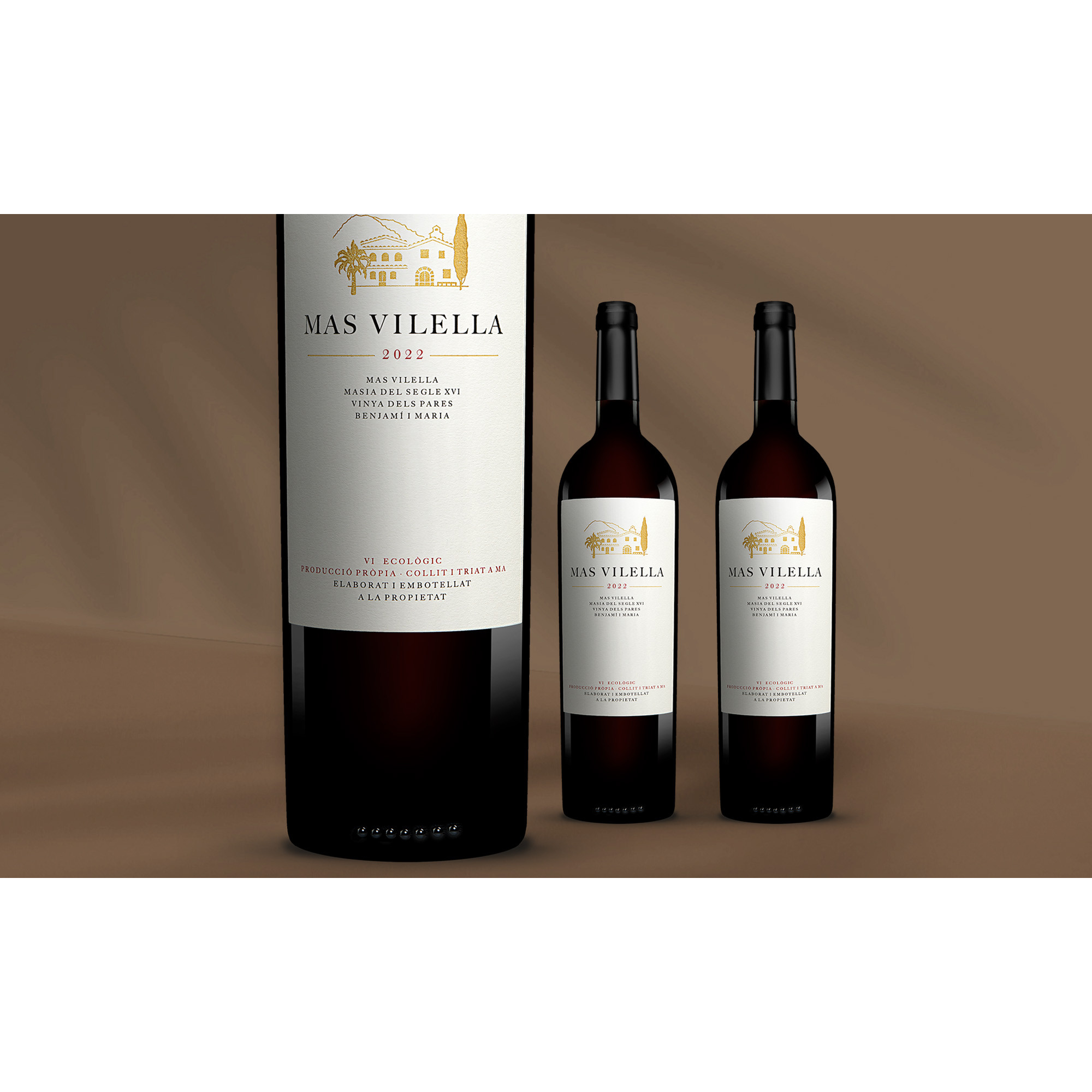 Mas Vilella Negre 2022  2.25L 15.5% Vol. Weinpaket aus Spanien 39778 vinos DE