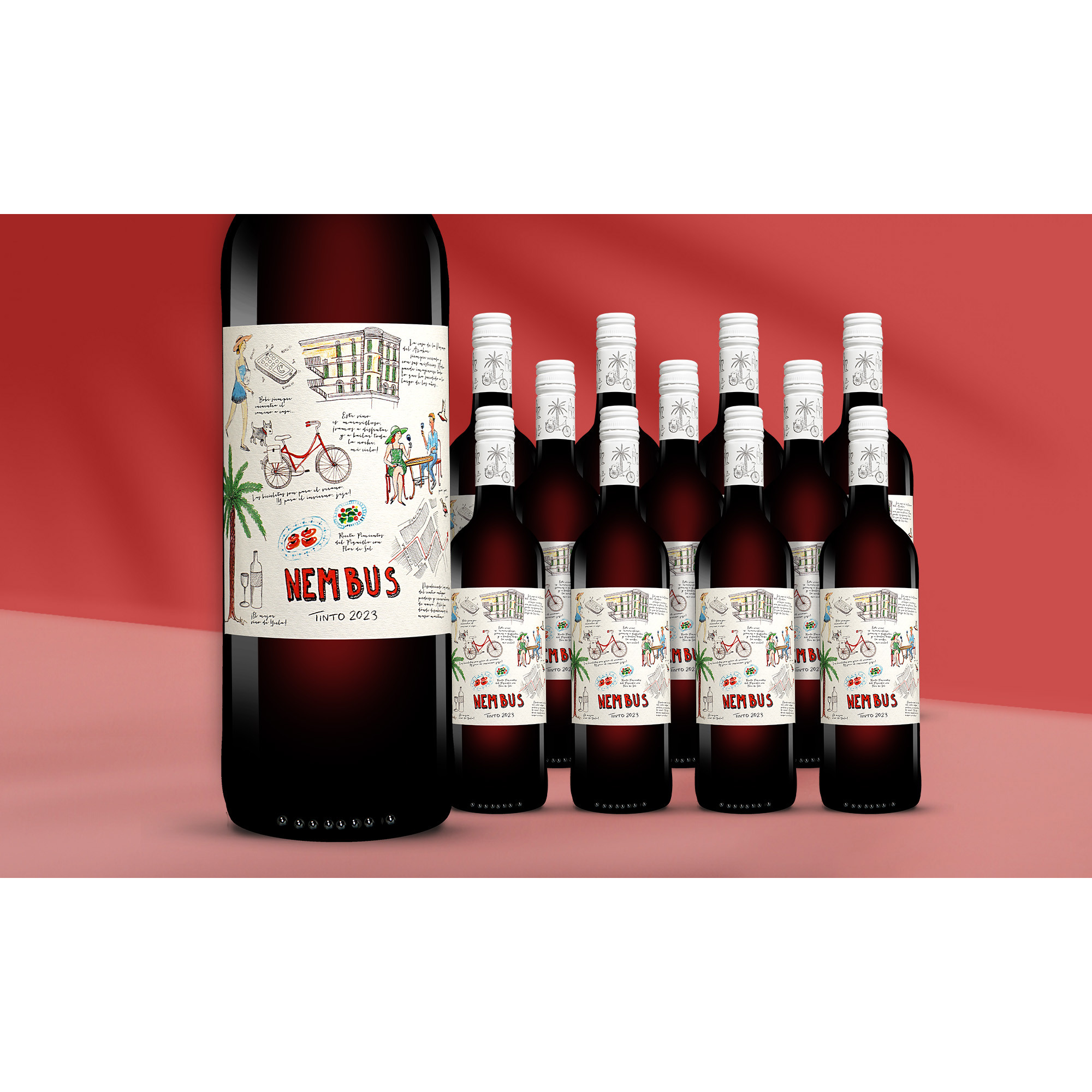 Image of Nembus Tinto 2023 9L 14% Vol. Weinpaket aus Spanien