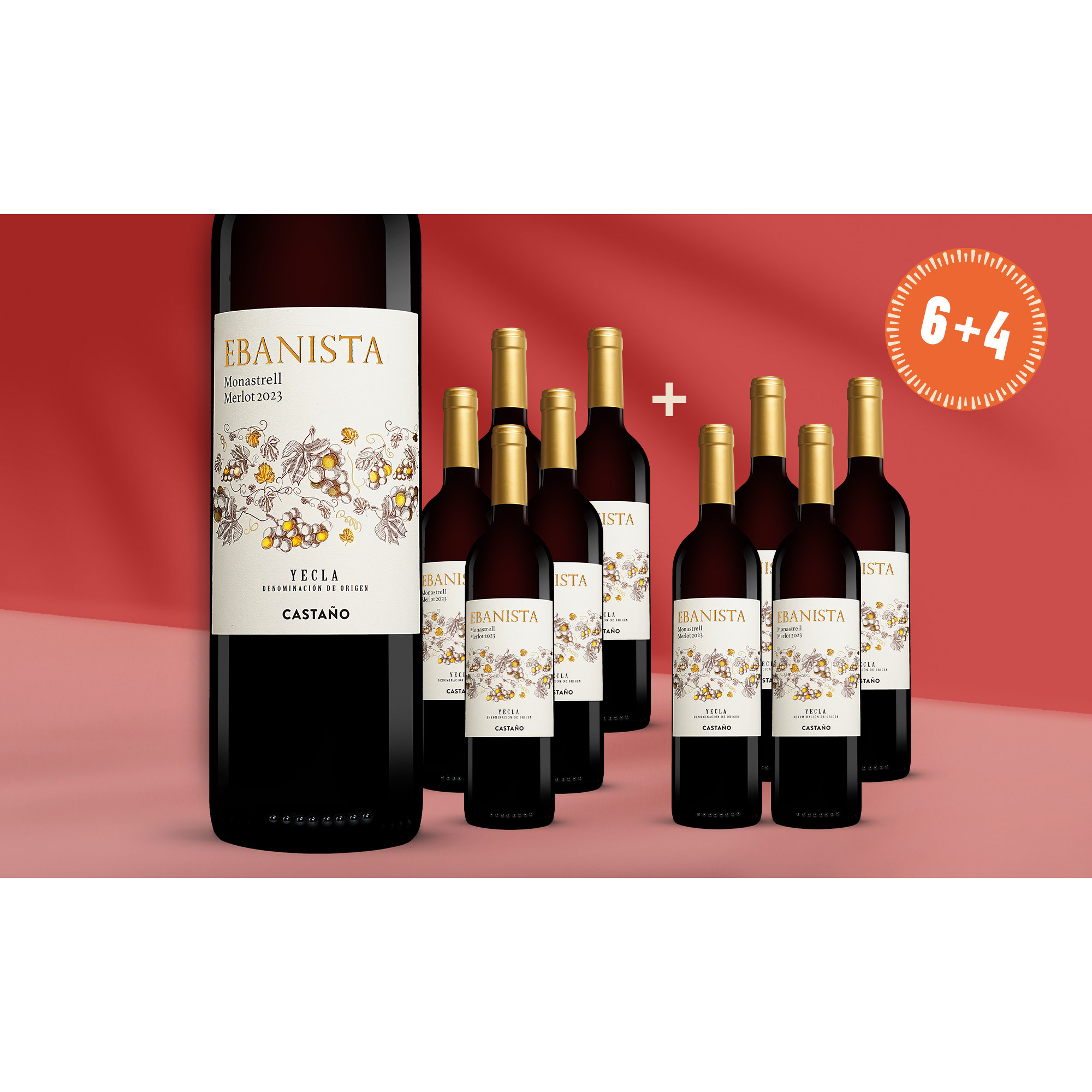 Ebanista Monastrell Merlot 2023  7.5L 14% Vol. Weinpaket aus Spanien 39925 vinos DE