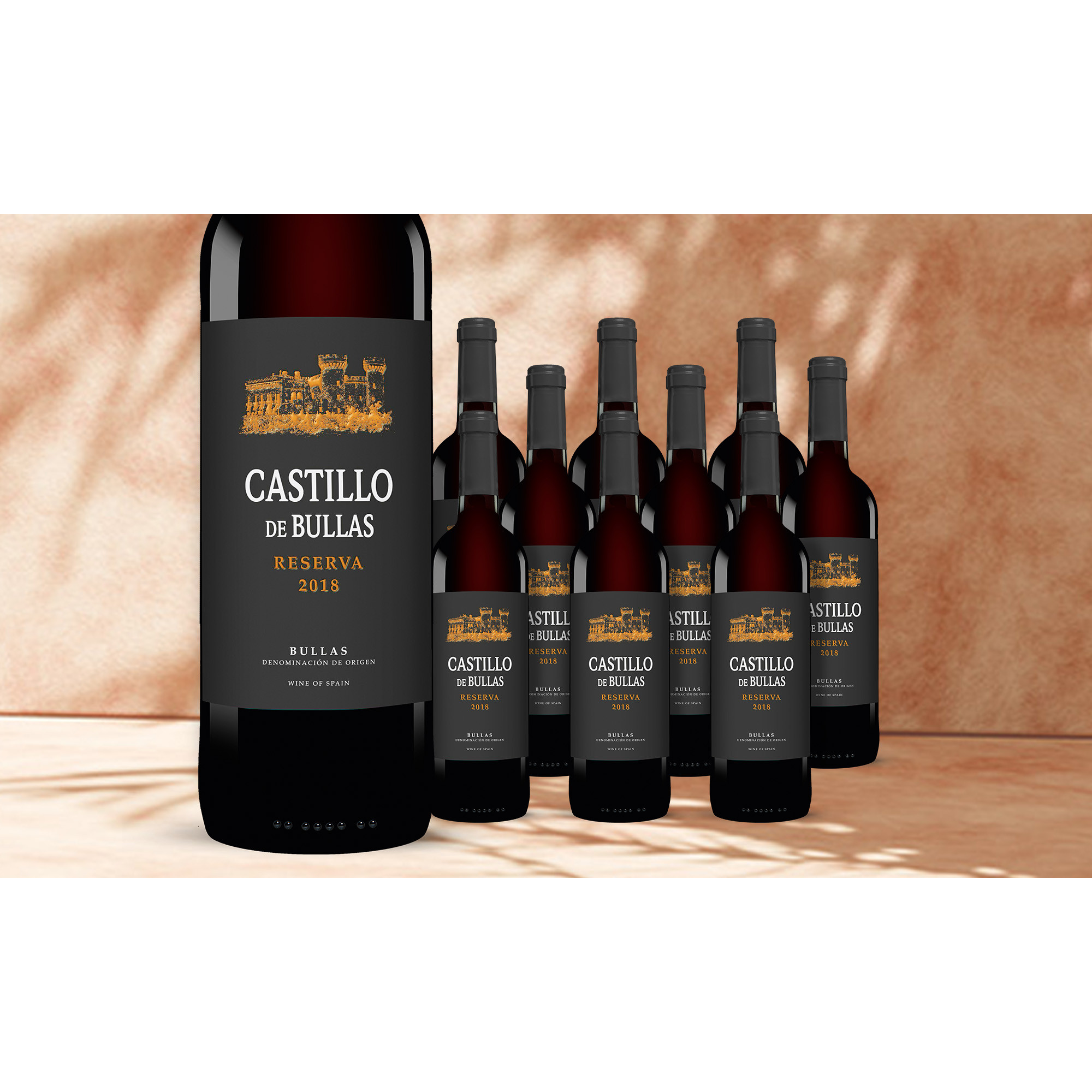 Image of Castillo de Bullas Reserva 2018 7.5L 14.5% Vol. Weinpaket aus Spanien