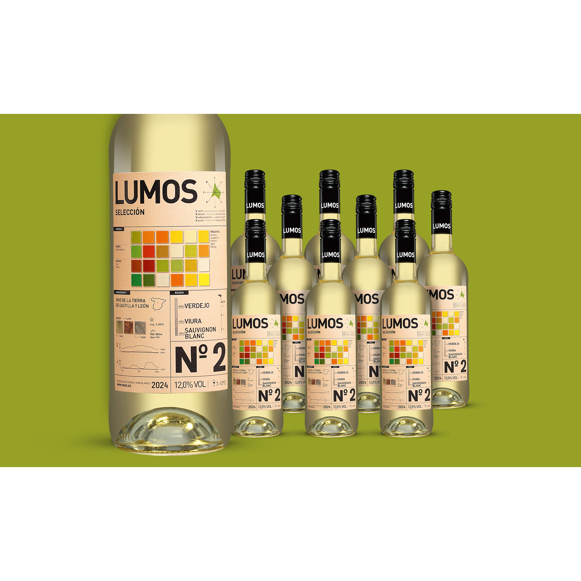 LUMOS No.2 Blanco 2024  712% Vol. Weinpaket aus Spanien