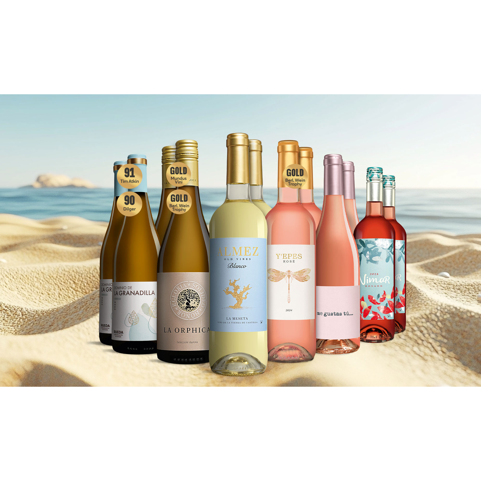 Sommer-Frische-Paket  9L Weinpaket aus Spanien 40386 vinos DE