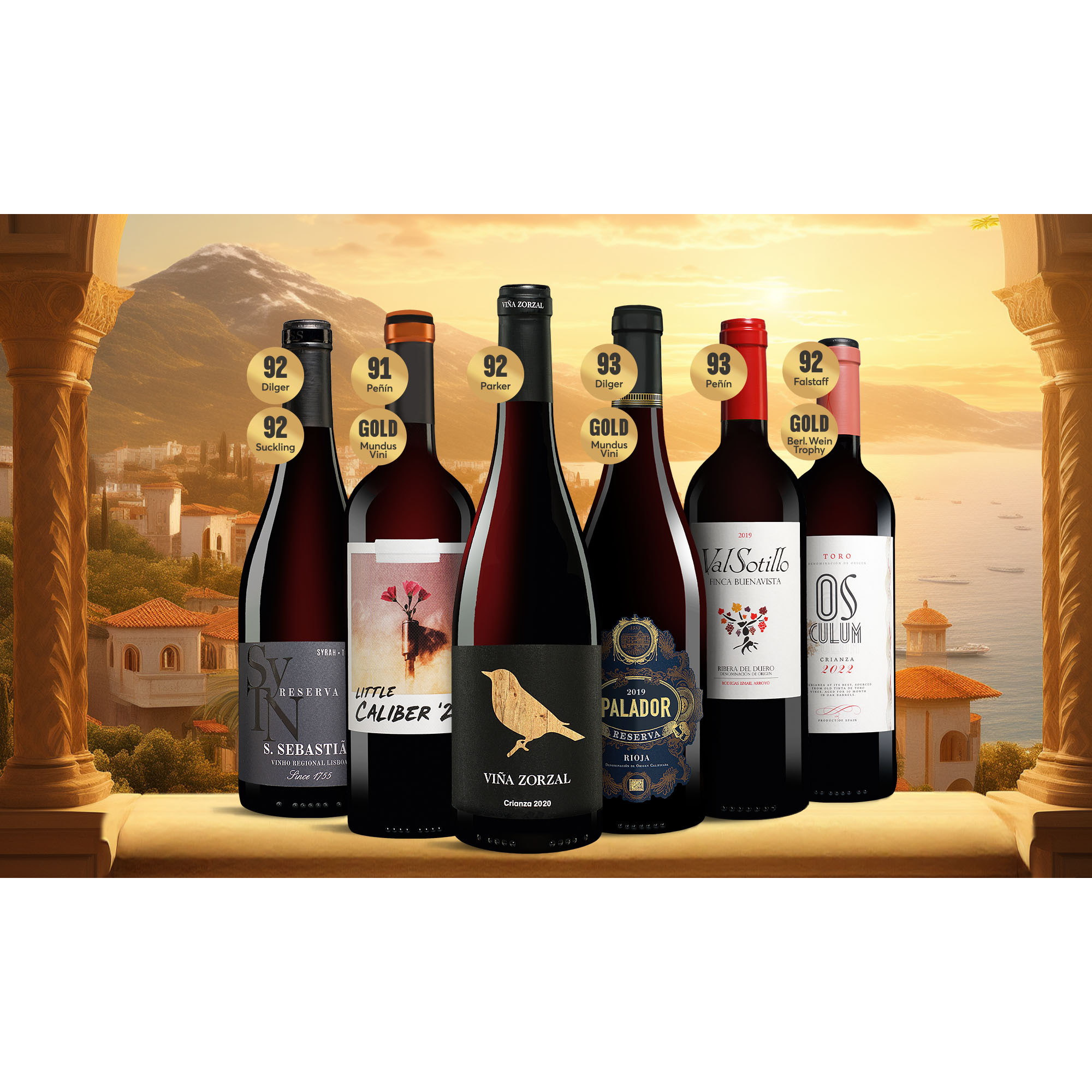 Image of Sommer-Punkte-Paket 4.5L Weinpaket aus Spanien