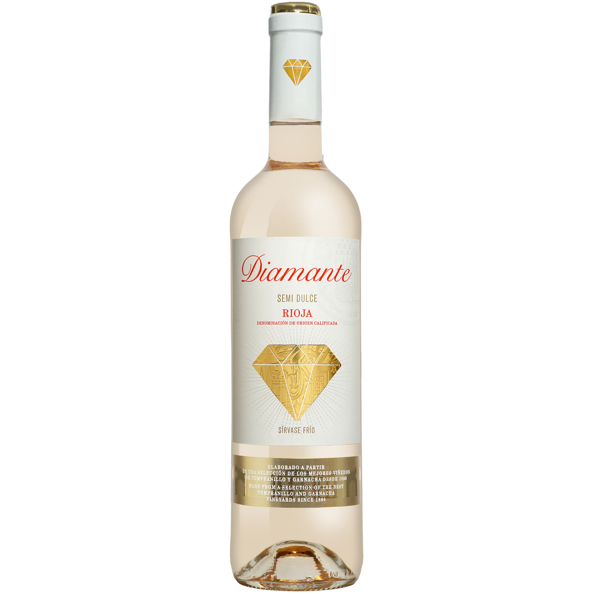 Diamante Semi-Dulce Rosado 2024  012.5% Vol. Roséwein Lieblich aus Spanien