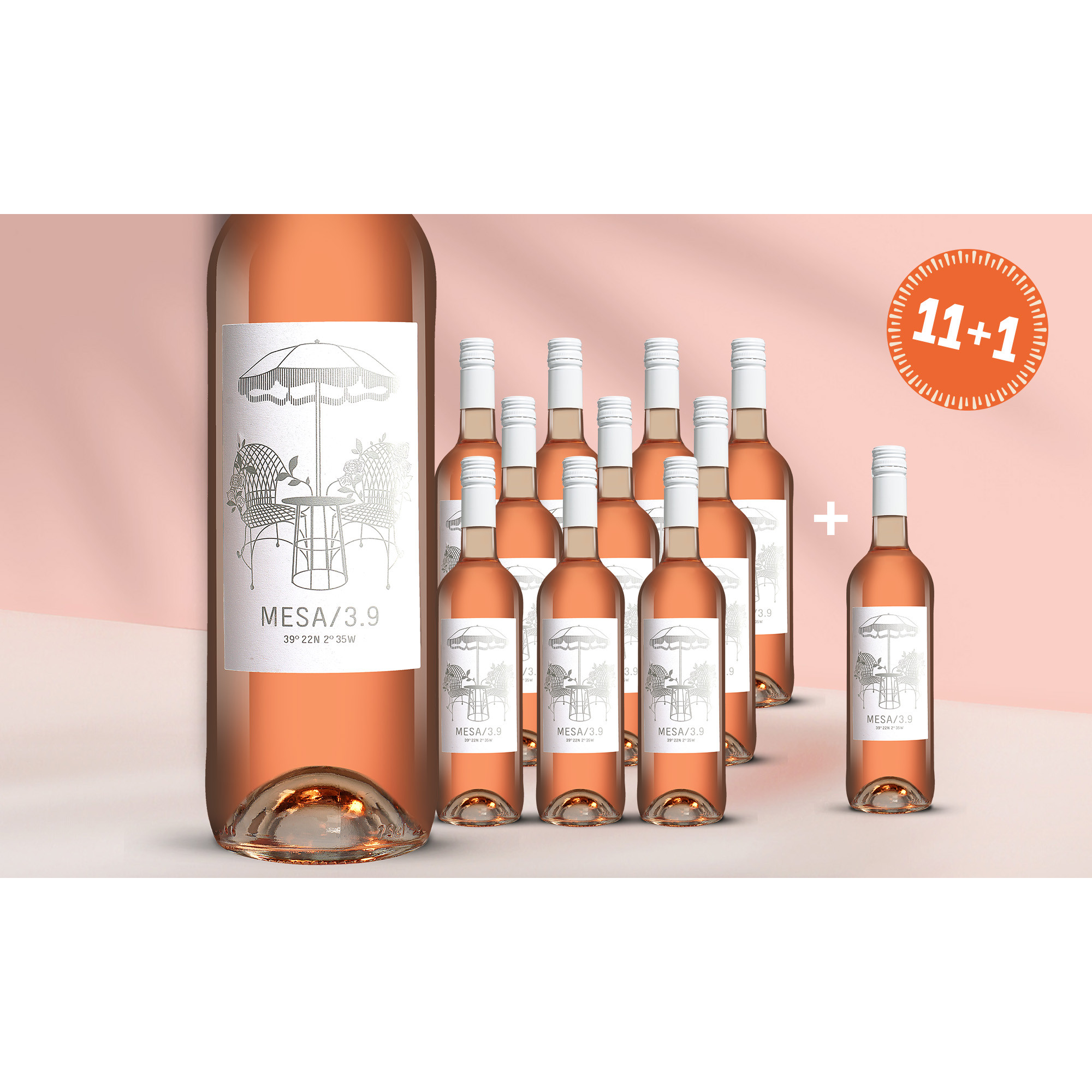 Image of MESA/3.9 Rosado 9L 12.5% Vol. Weinpaket aus Spanien