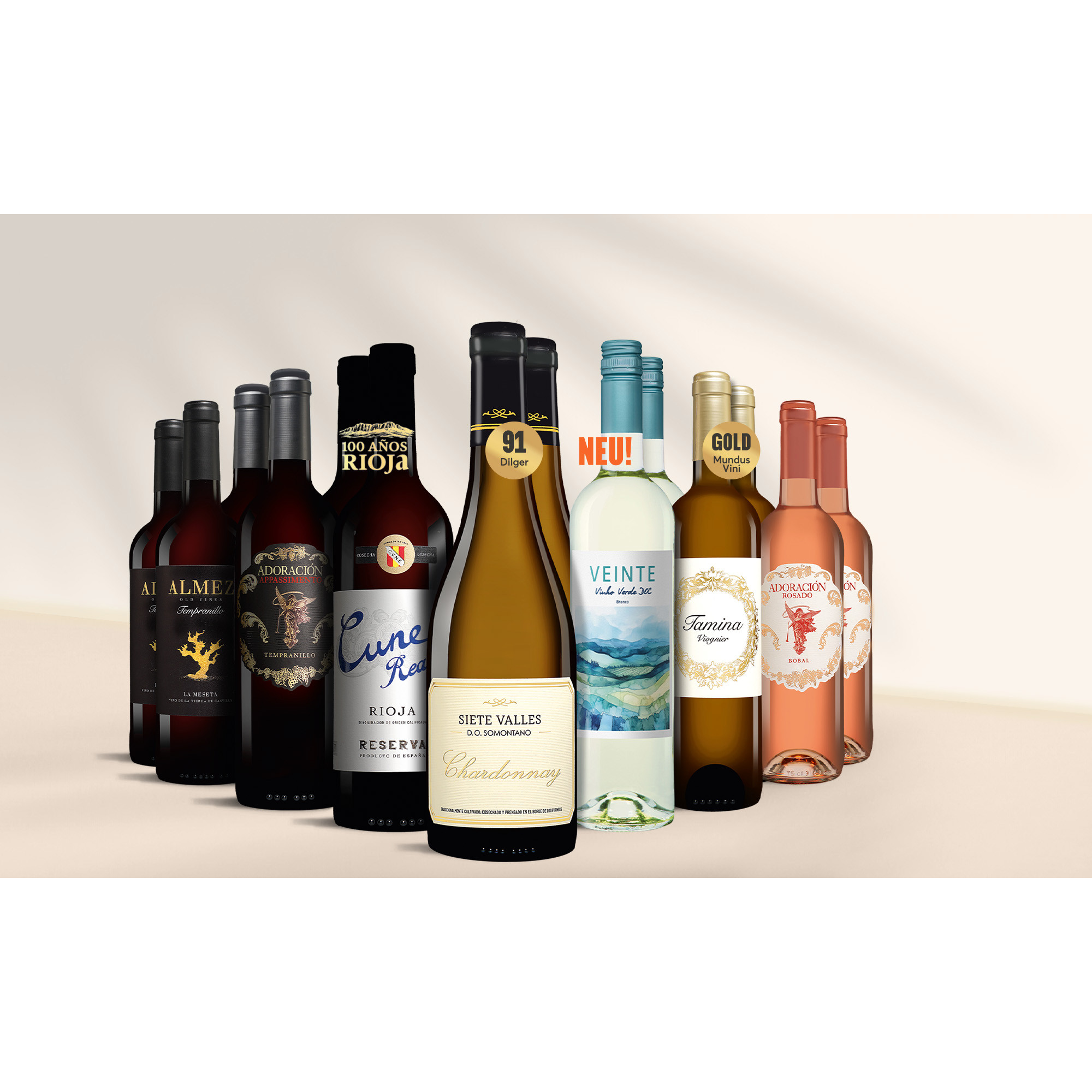 Juli-Genießer-Paket  10Weinpaket aus Spanien