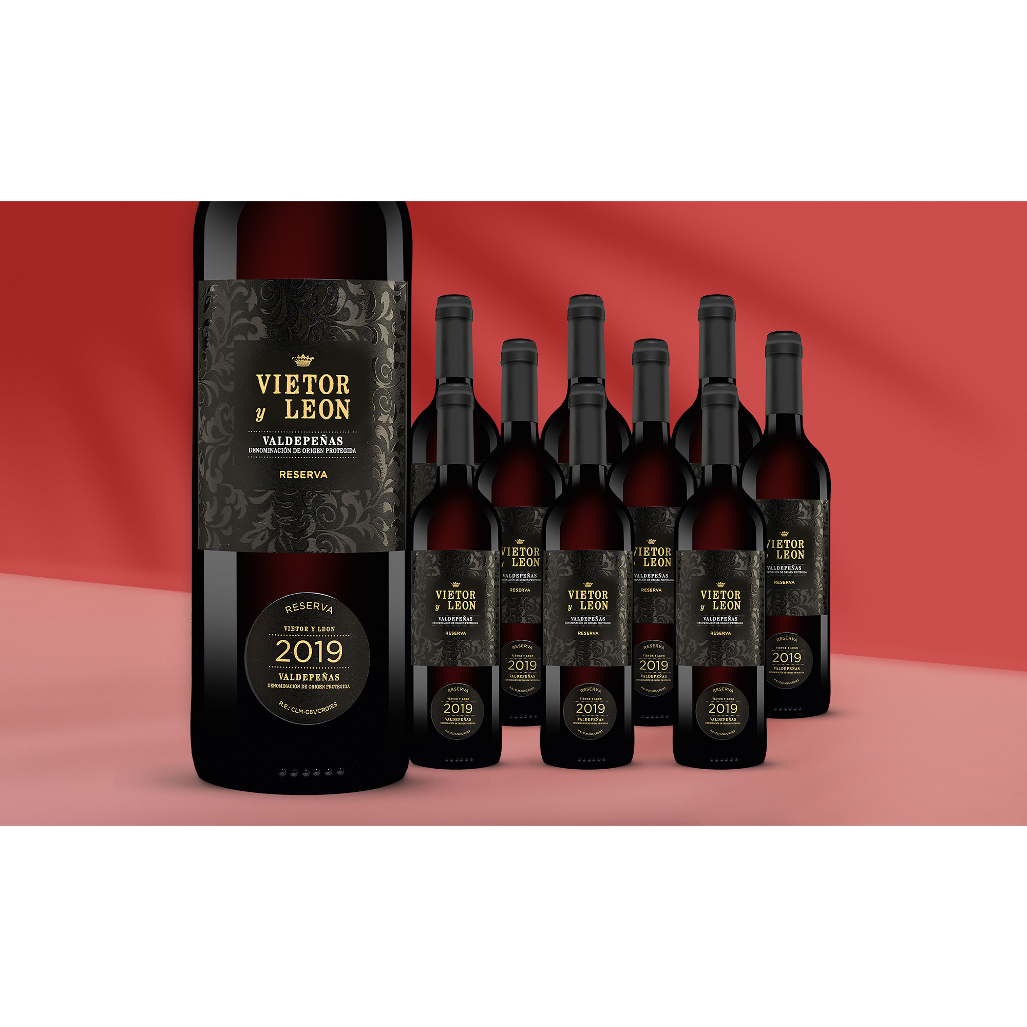 Vietor y Leon Reserva 2019  713% Vol. Weinpaket aus Spanien
