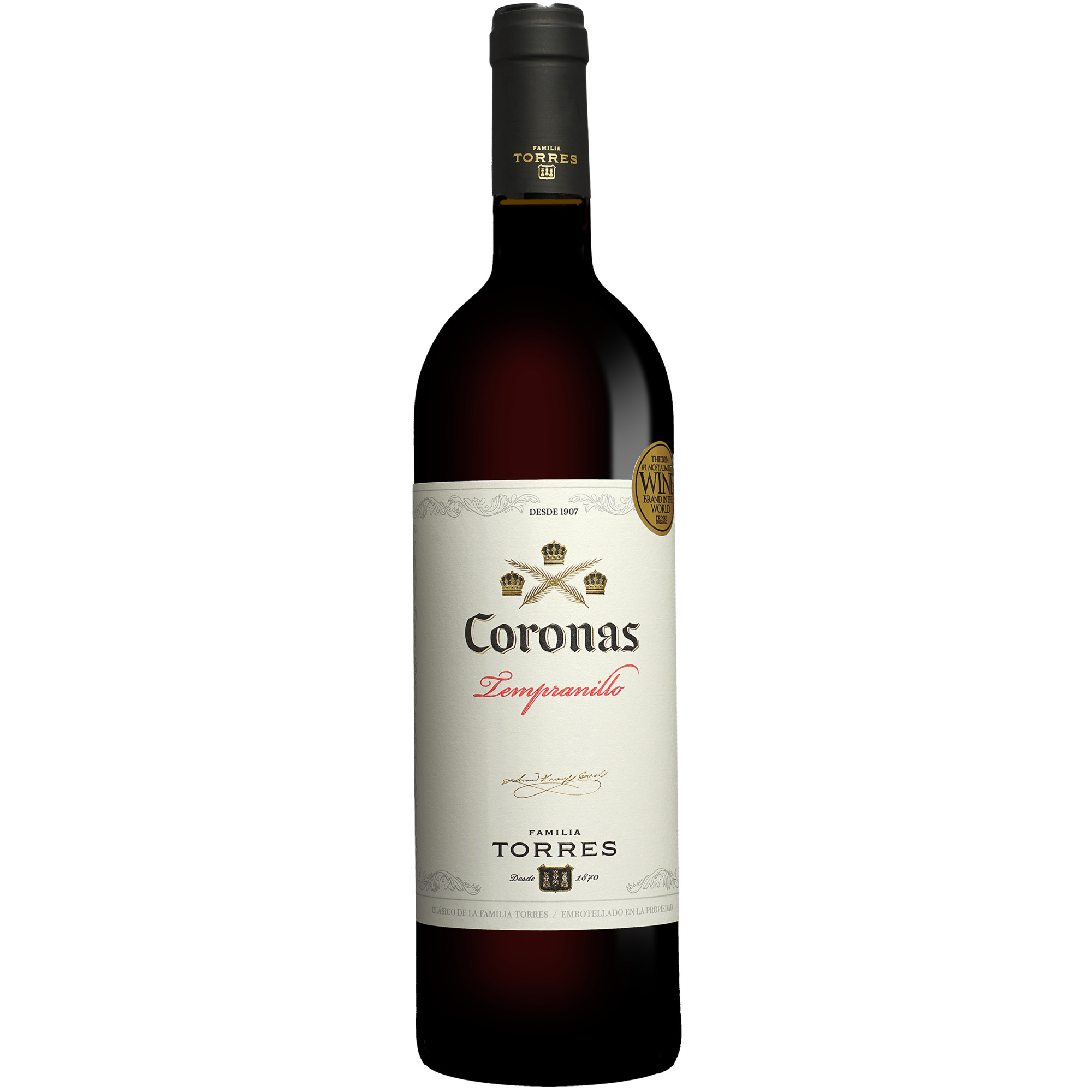 Torres »Coronas« Tempranillo 2022  013.5% Vol. Rotwein Trocken aus Spanien