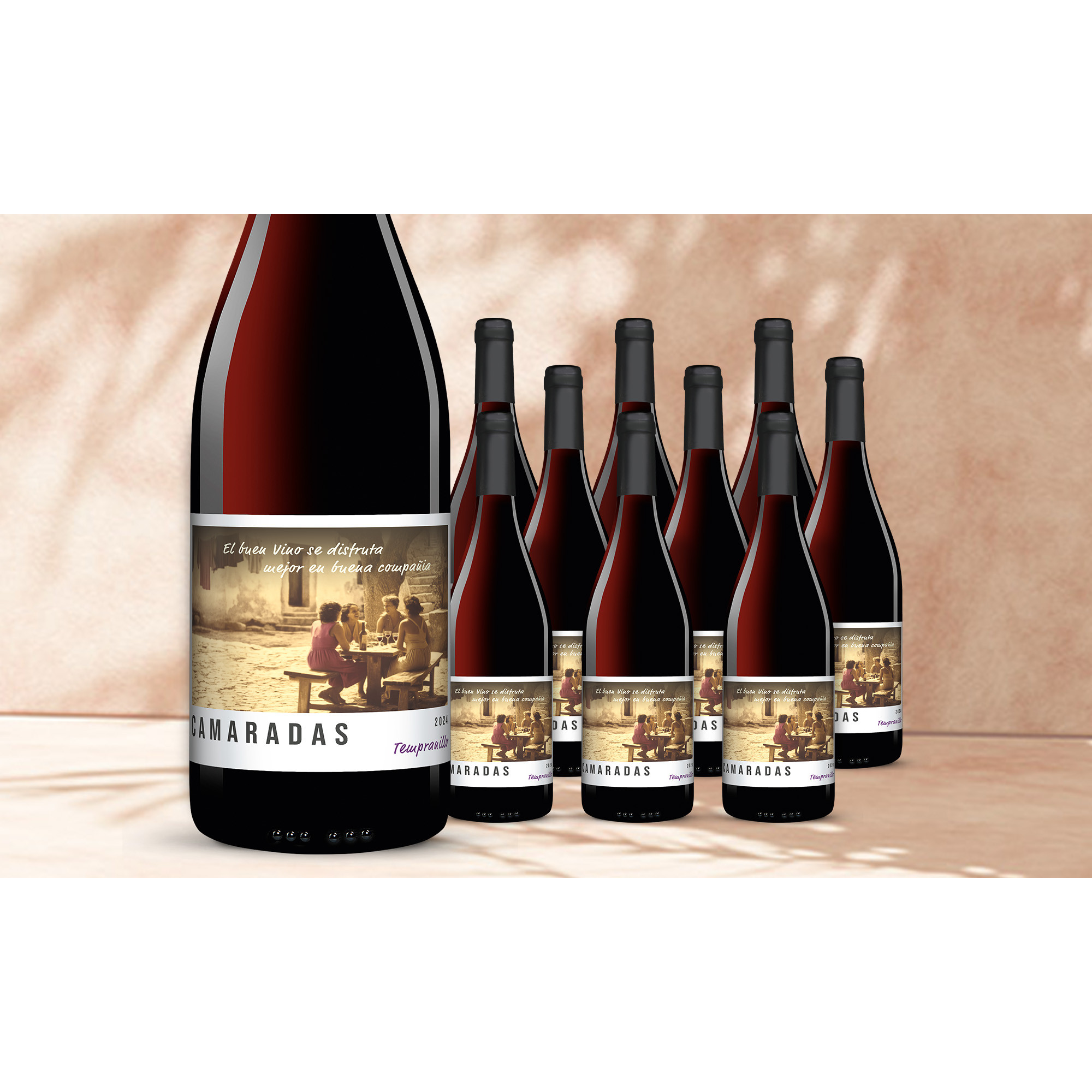 Camaradas Tempranillo 2024  713% Vol. Weinpaket aus Spanien