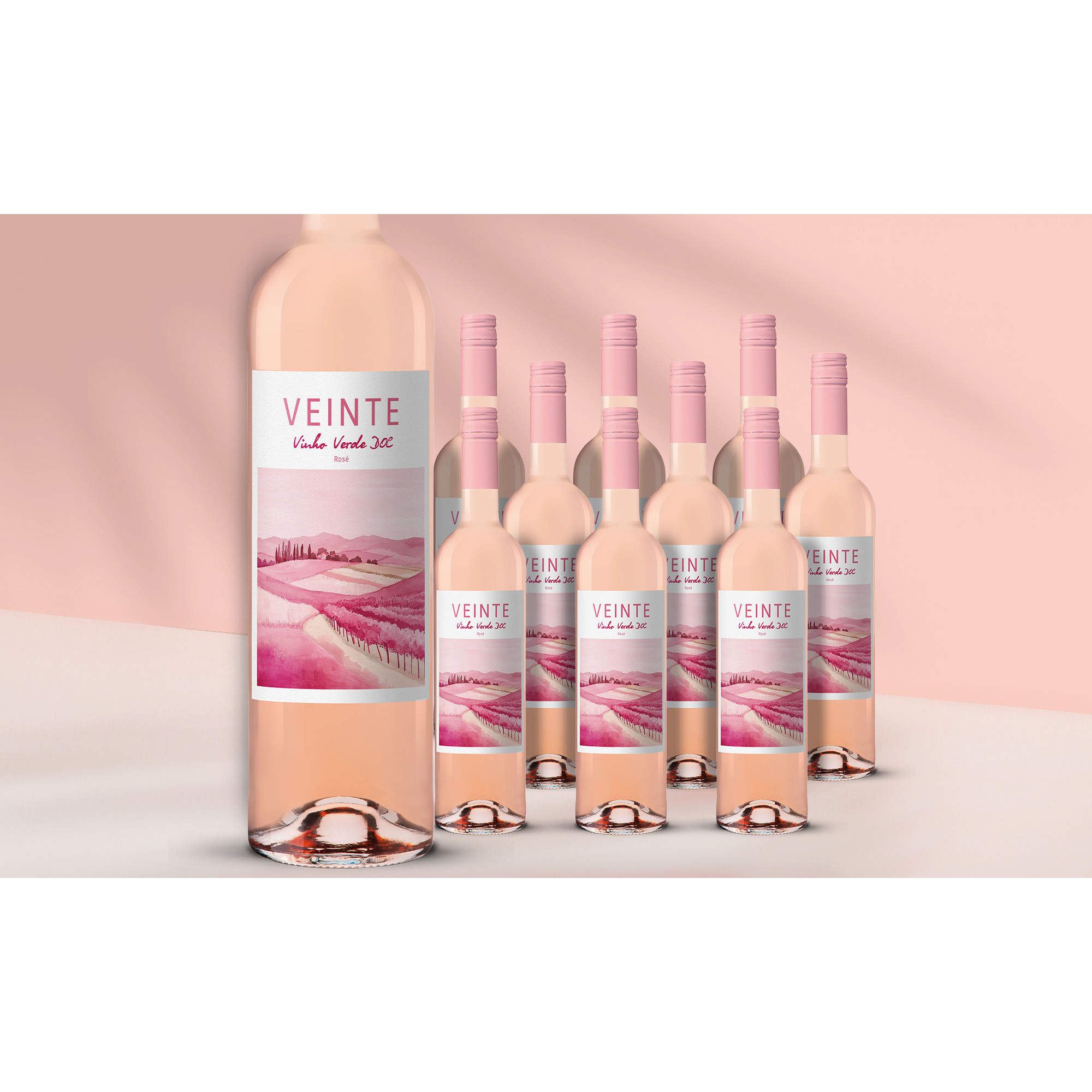 Veinte Vinho Verde Rosé 2024  79% Vol. Weinpaket aus Spanien