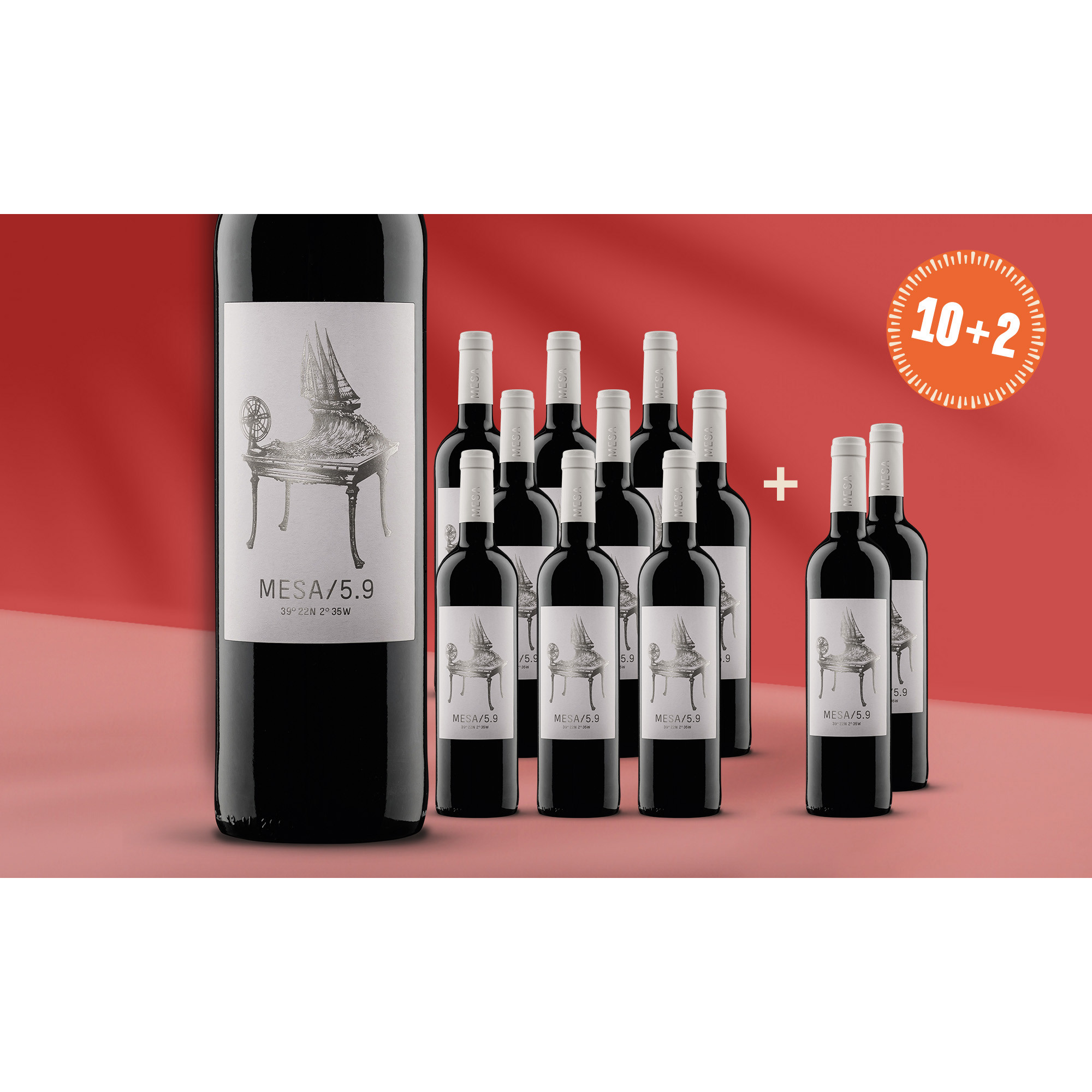 Mesa/5.9 Tinto 13.5% Vol. Weinpaket aus Spanien