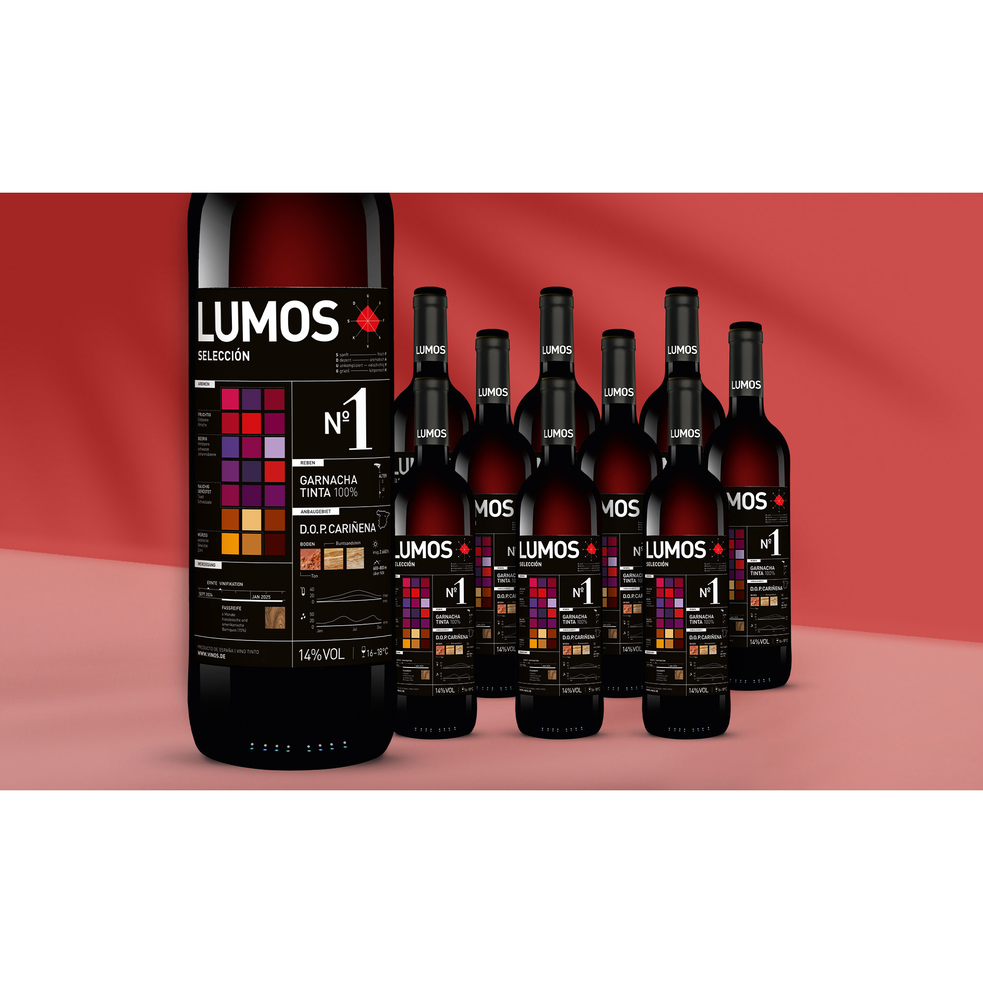 LUMOS No.1 Garnacha 2024  714% Vol. Weinpaket aus Spanien