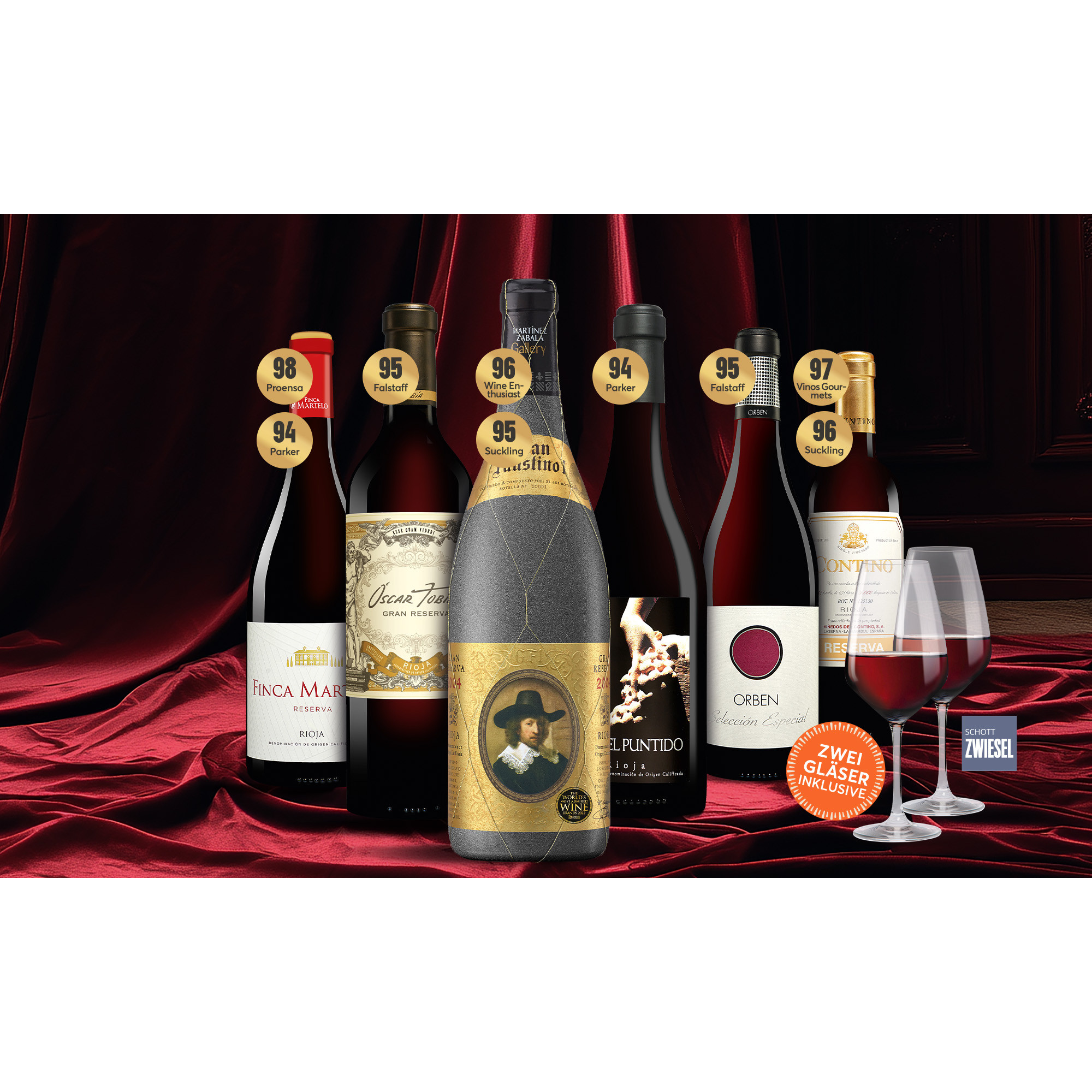 Rioja Exzellenz-Paket  4Weinpaket aus Spanien