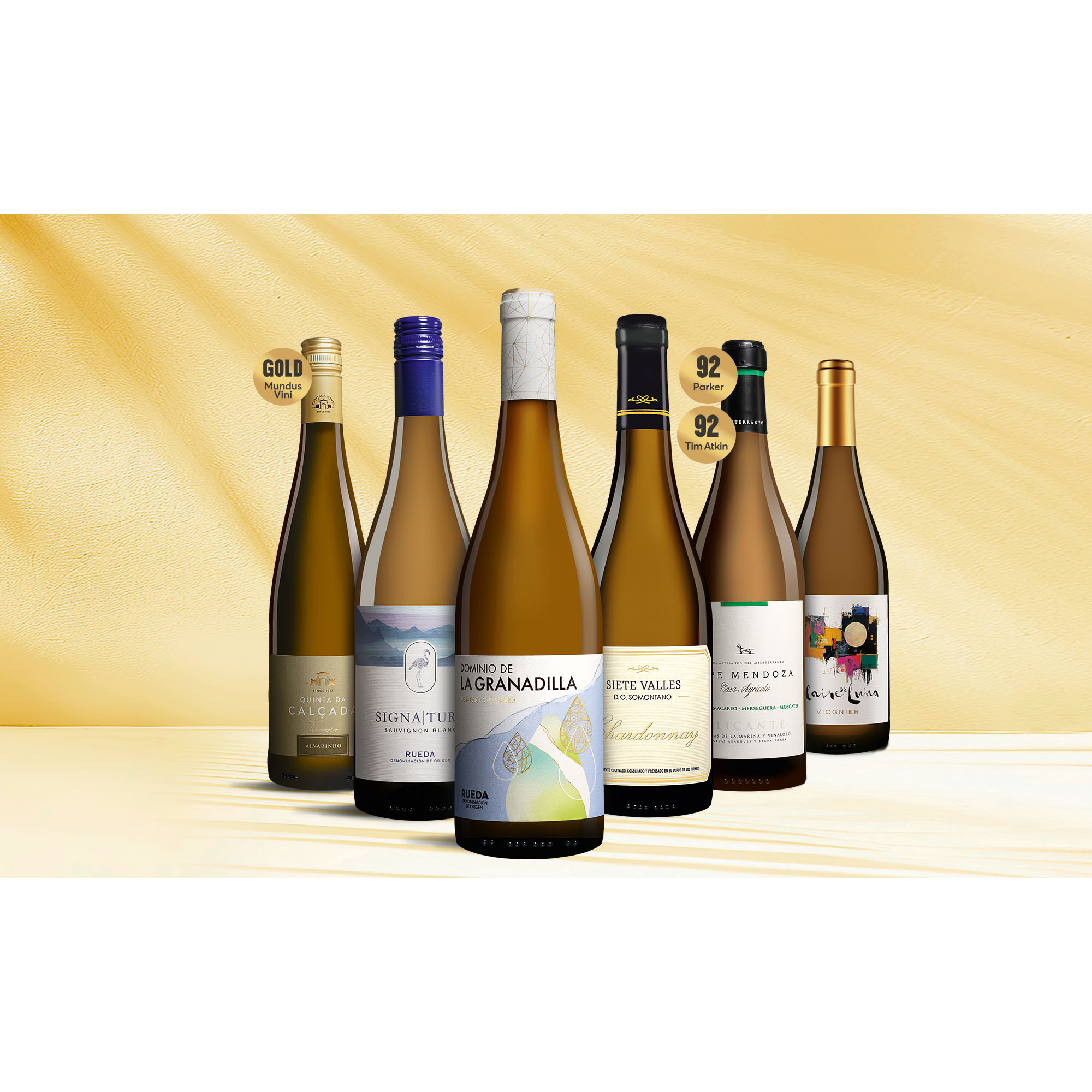 Image of Weißwein Premium-Paket 4.5L Weinpaket aus Spanien