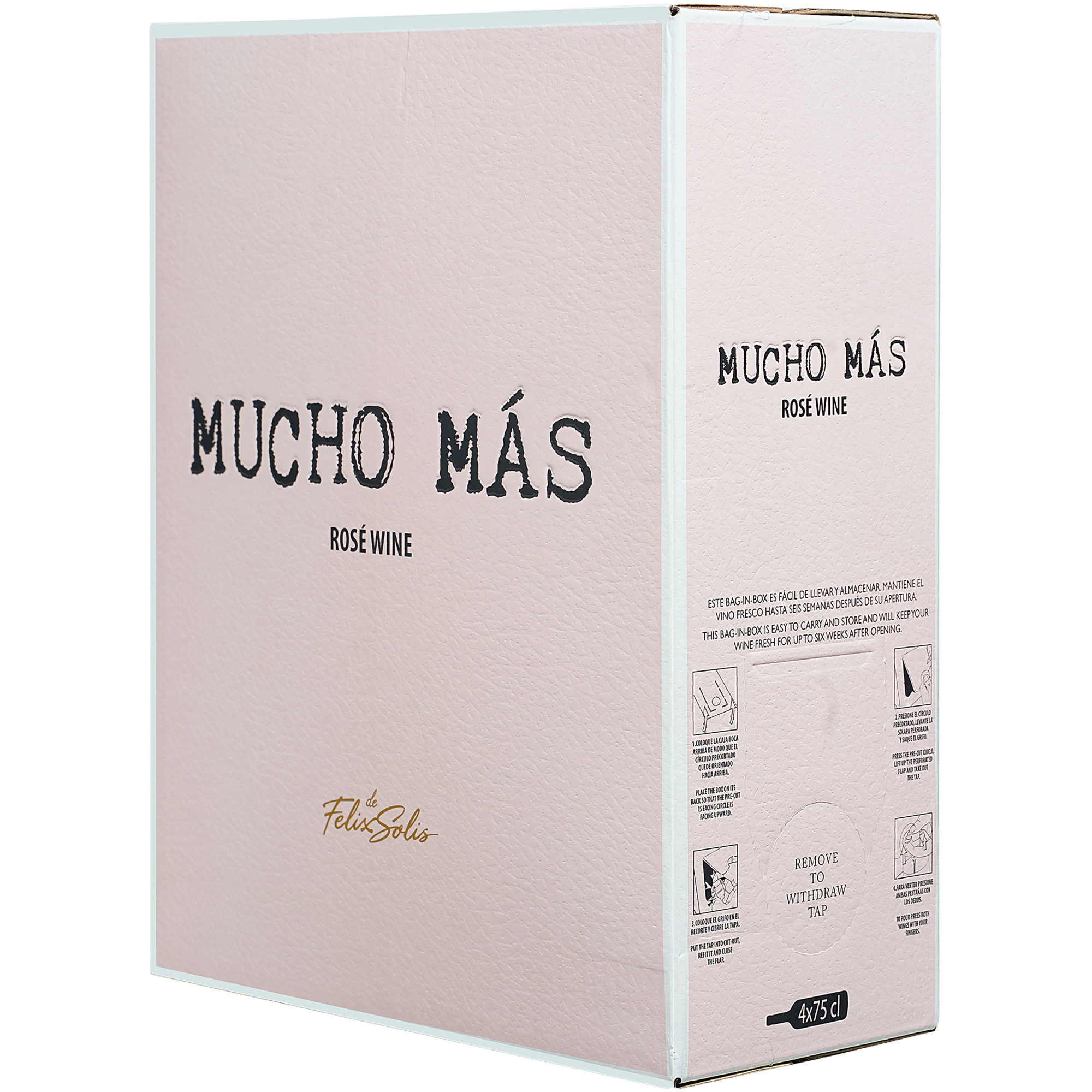 Mucho Más Rosado - 3,0 Liter BiB 13% Vol. Roséwein Trocken aus Spanien