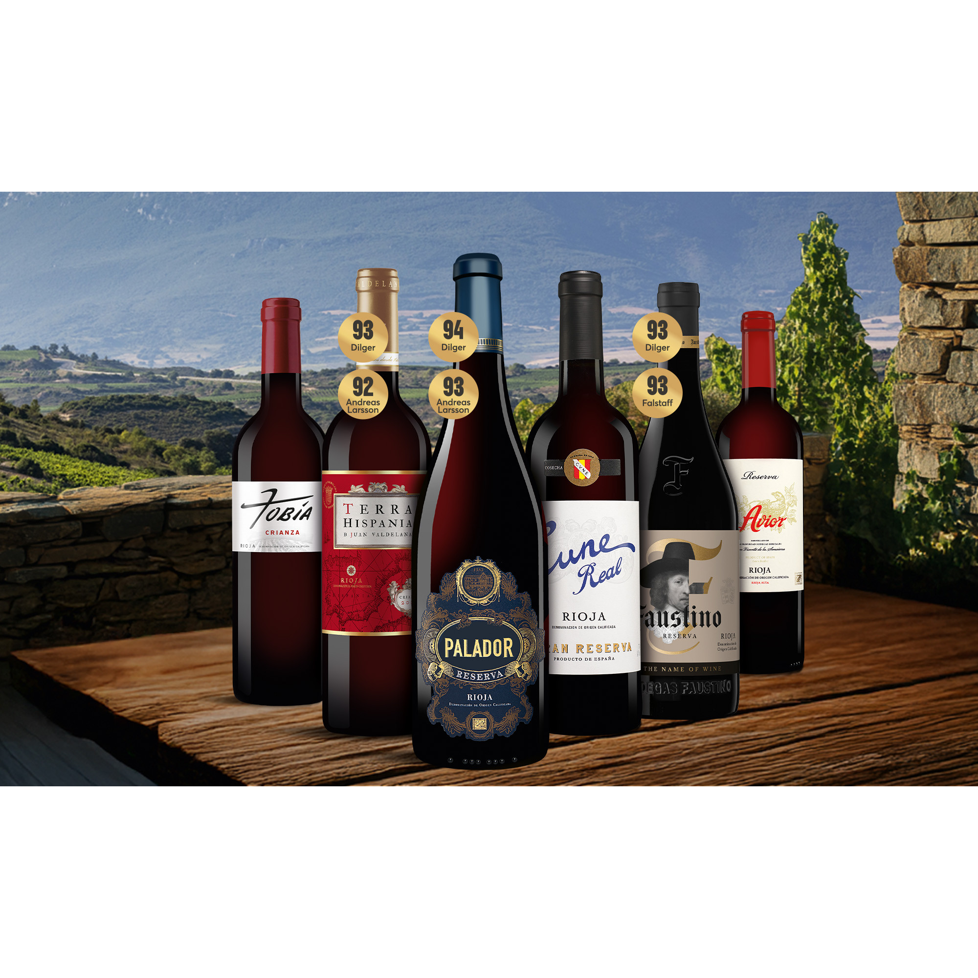 Rioja Allstars-Paket  4Weinpaket aus Spanien