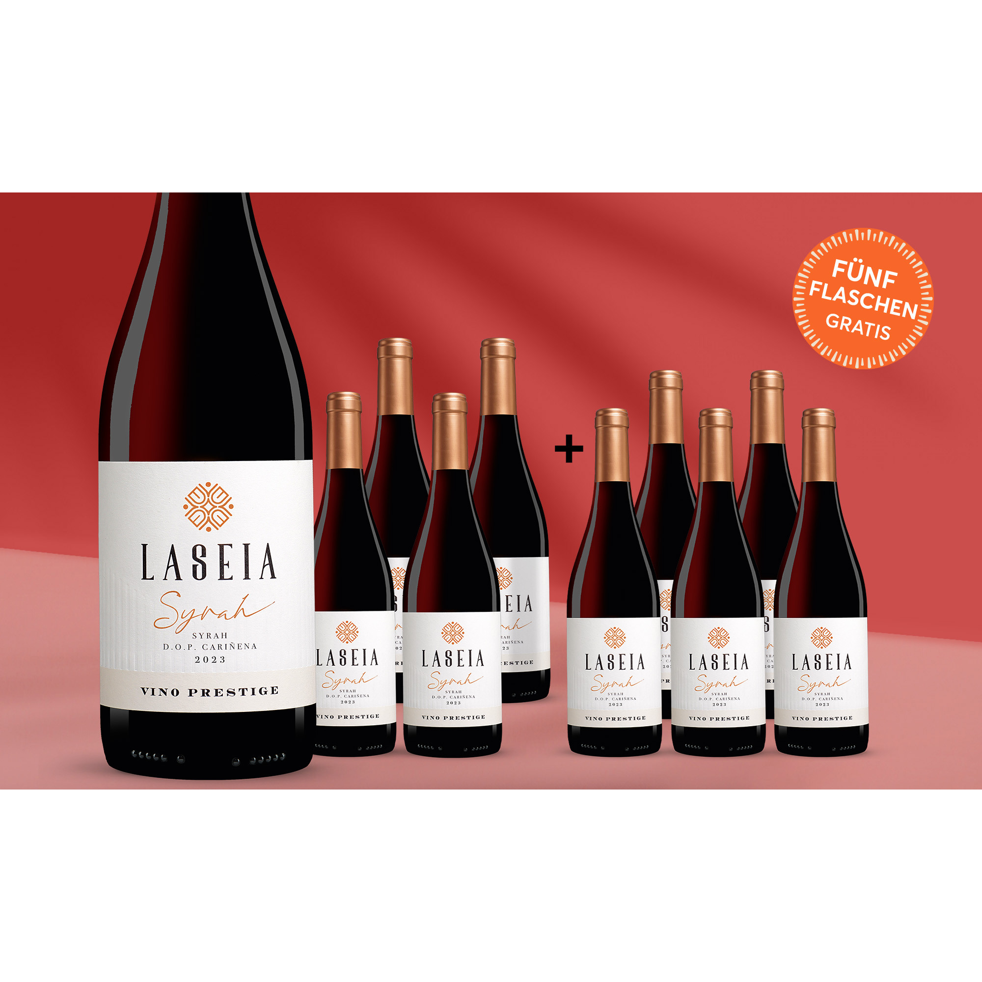 Laseia Syrah 2023  714% Vol. Weinpaket aus Spanien
