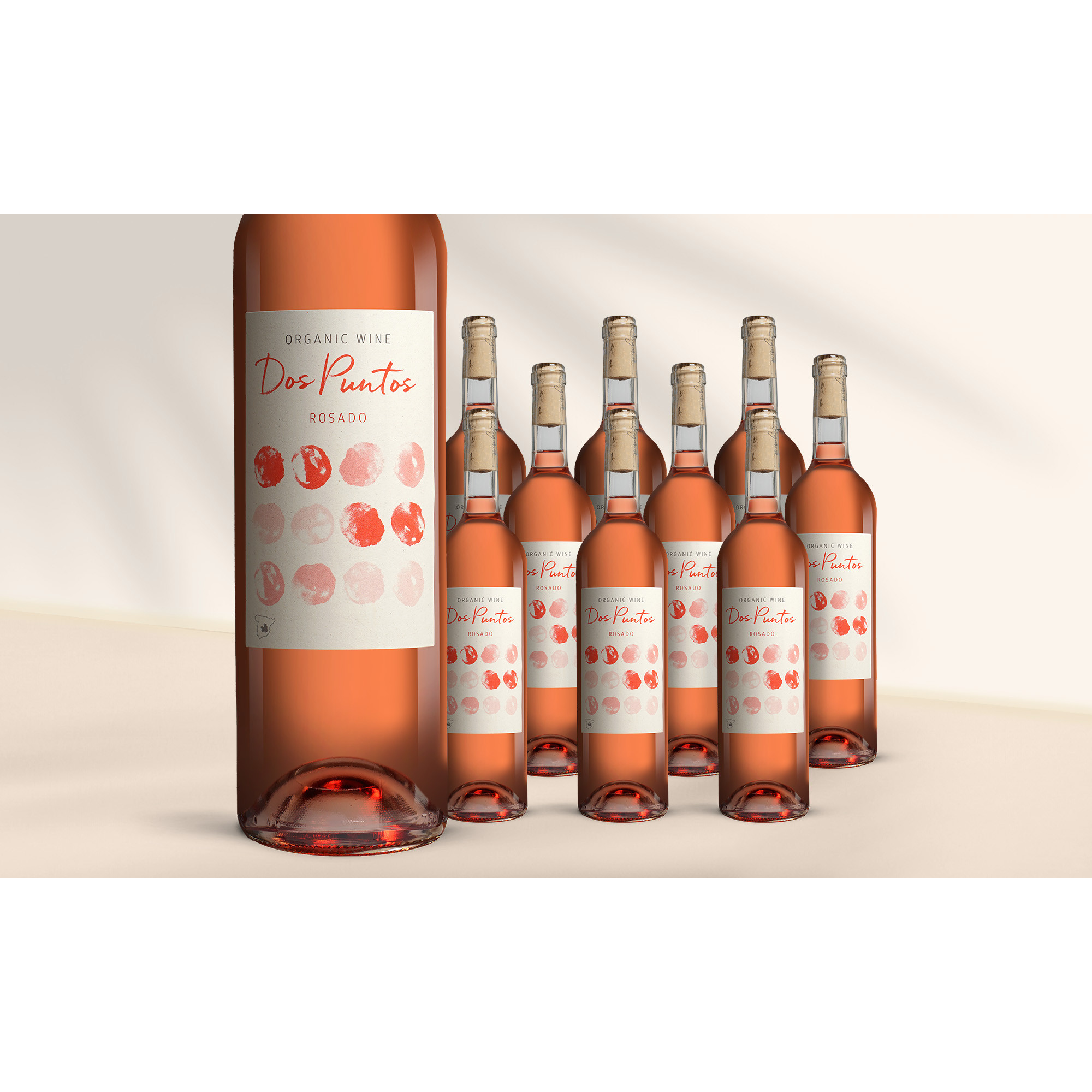 Image of Dos Puntos Rosado Organic 2024 7.5L 13% Vol. Weinpaket aus Spanien