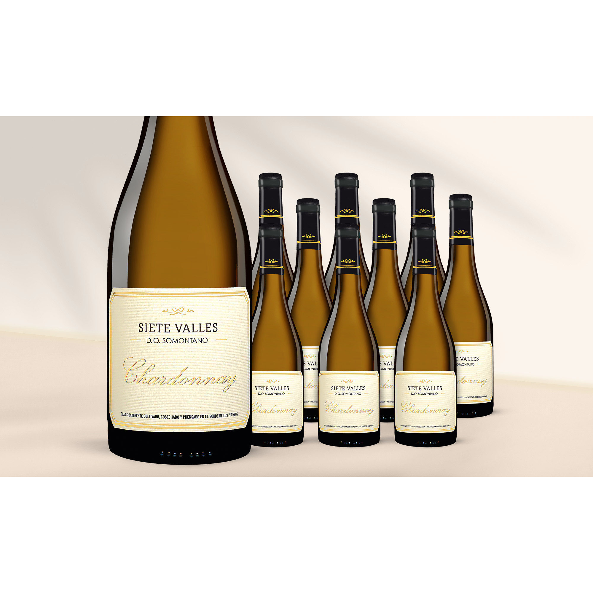 Siete Valles Chardonnay 2024  713% Vol. Weinpaket aus Spanien