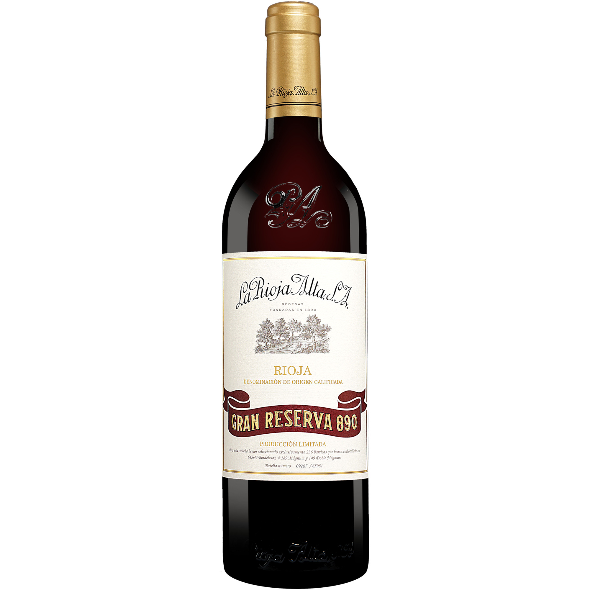 La Rioja Alta »890« Gran Reserva 2011  014% Vol. Rotwein Trocken aus Spanien
