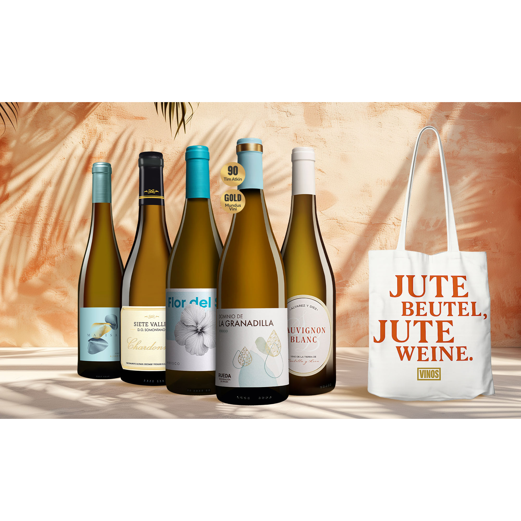 Jute (Weiß)Weine-Paket 3 Weinpaket aus Spanien