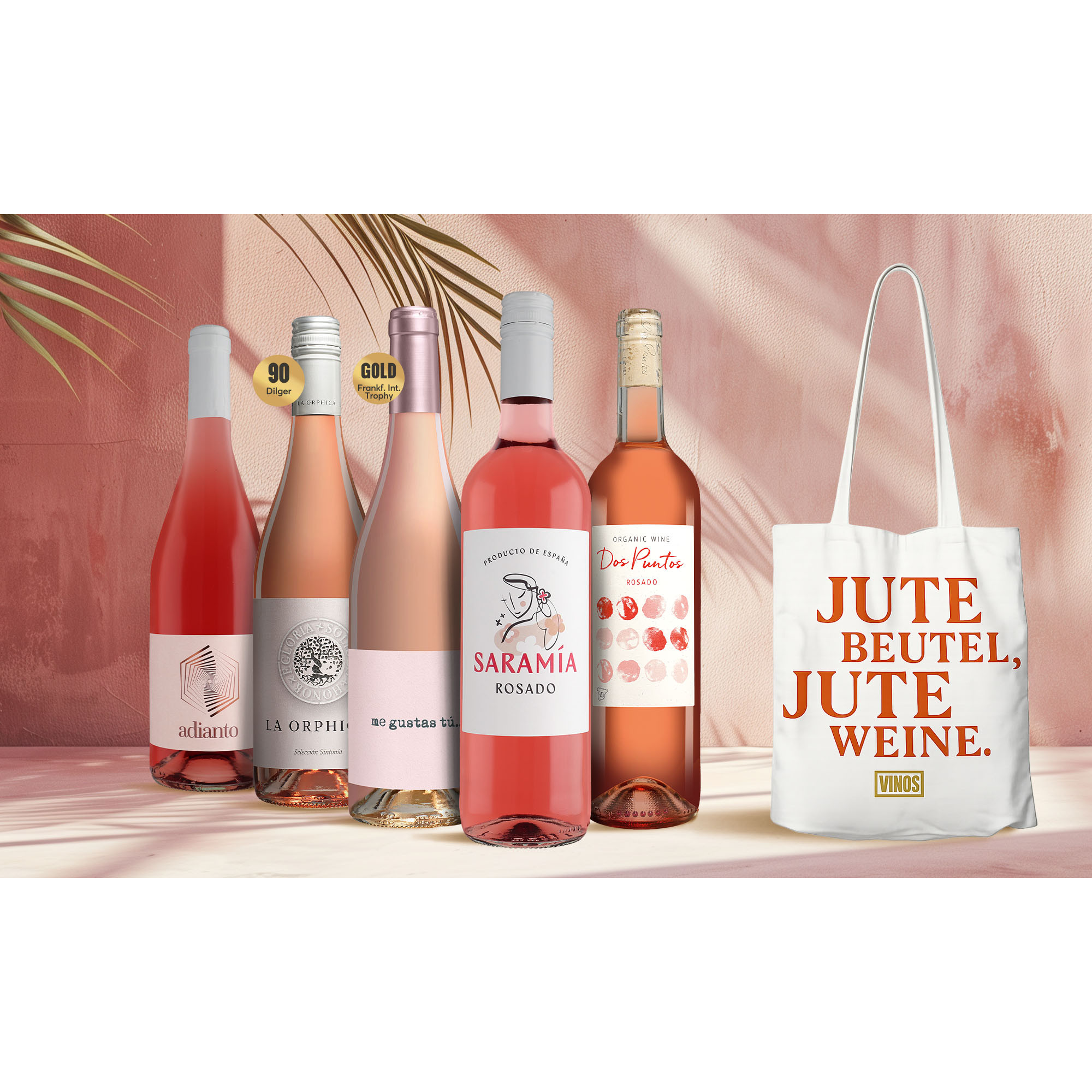 Image of Jute (Rosé)Weine-Paket 3.75L Weinpaket aus Spanien