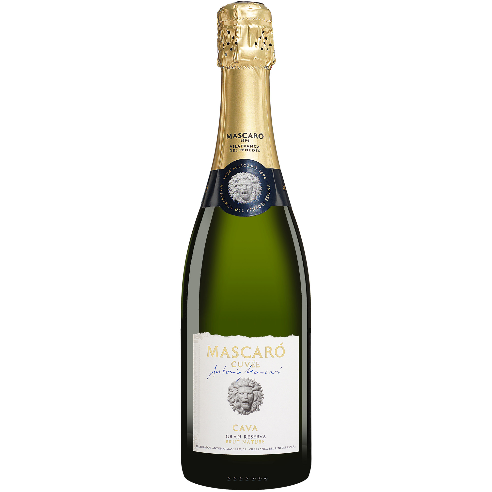 Mascaró Cava »Cuvée Antonio Mascaró« Gran Reserva Brut Nature 2018, Spanien, Cava, Sehr Trocken, 0.75L