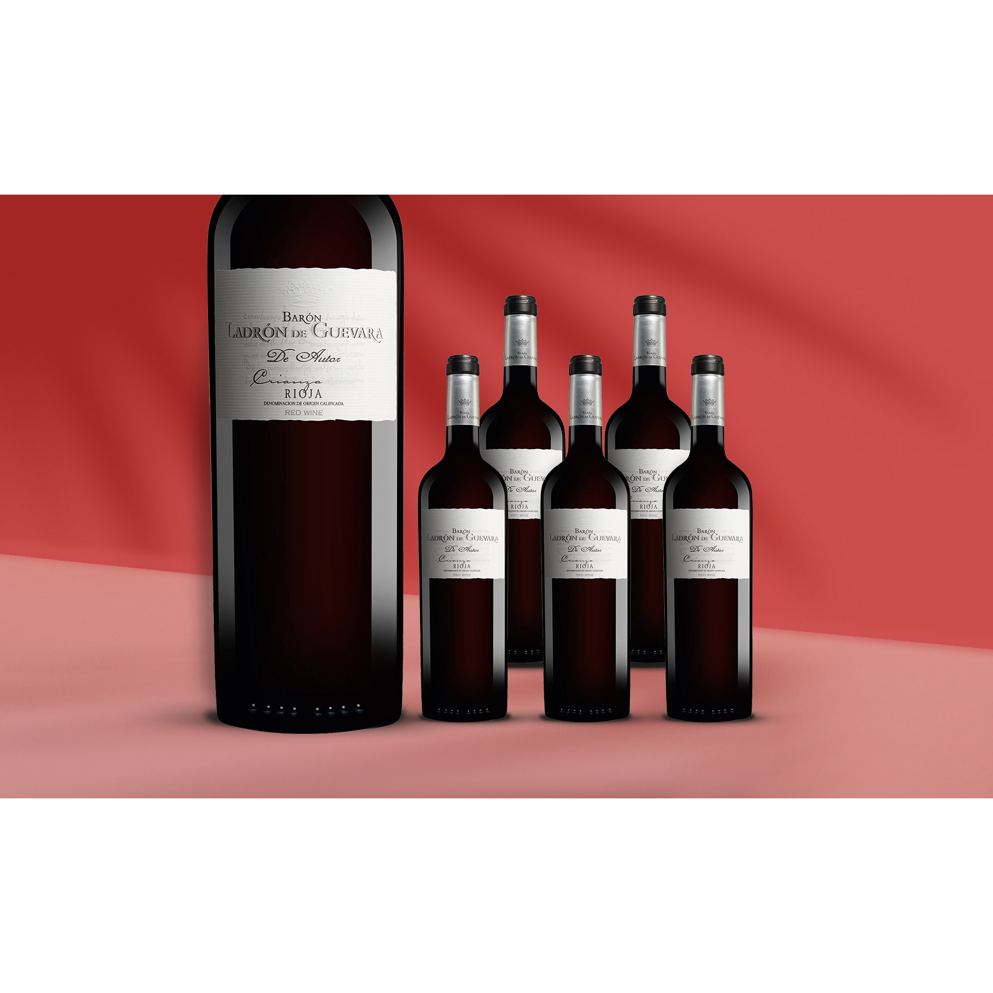 »Barón Ladrón de Guevara« de Autor Crianza 2023  4.5L 14.5% Vol. Weinpaket aus Spanien - Valdelana