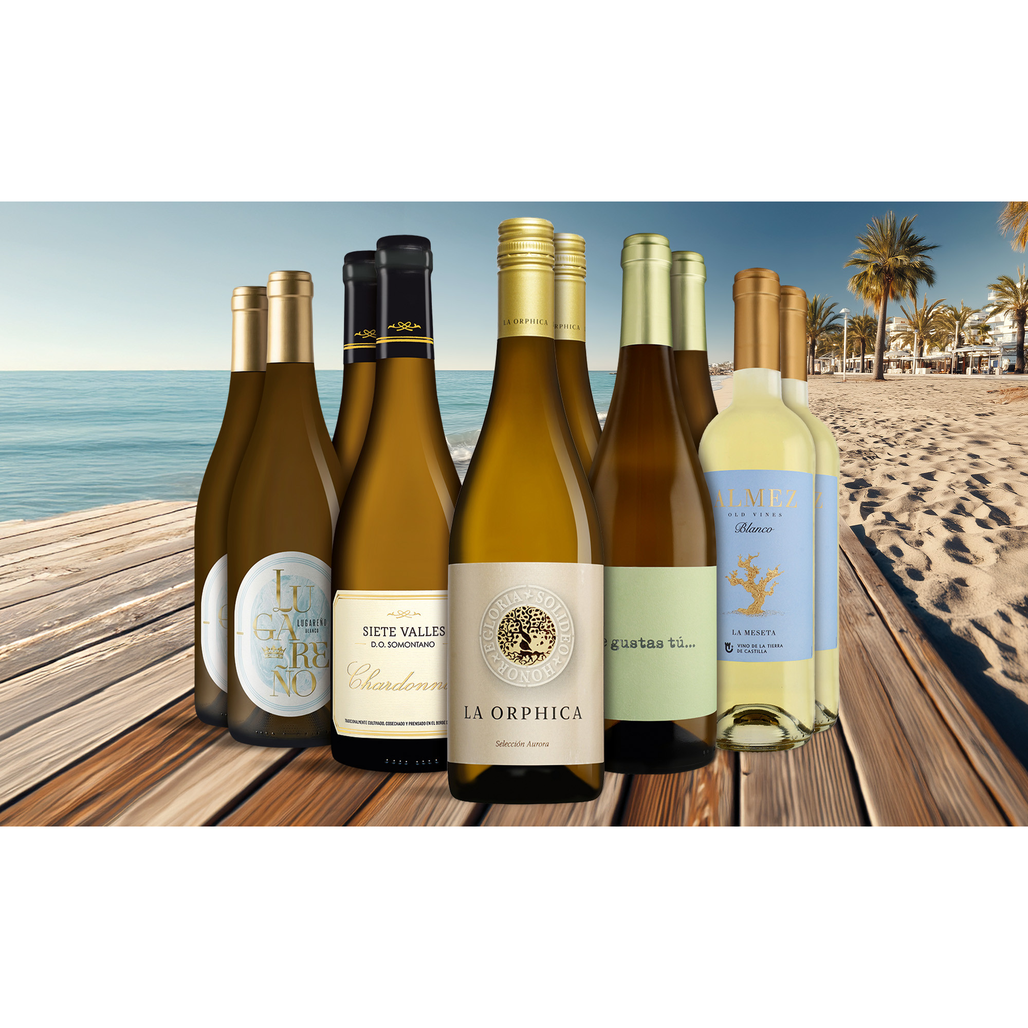 Jubiläums-Angebot:Sommer Blanco-Paket 5x2 7 Weinpaket aus Spanien