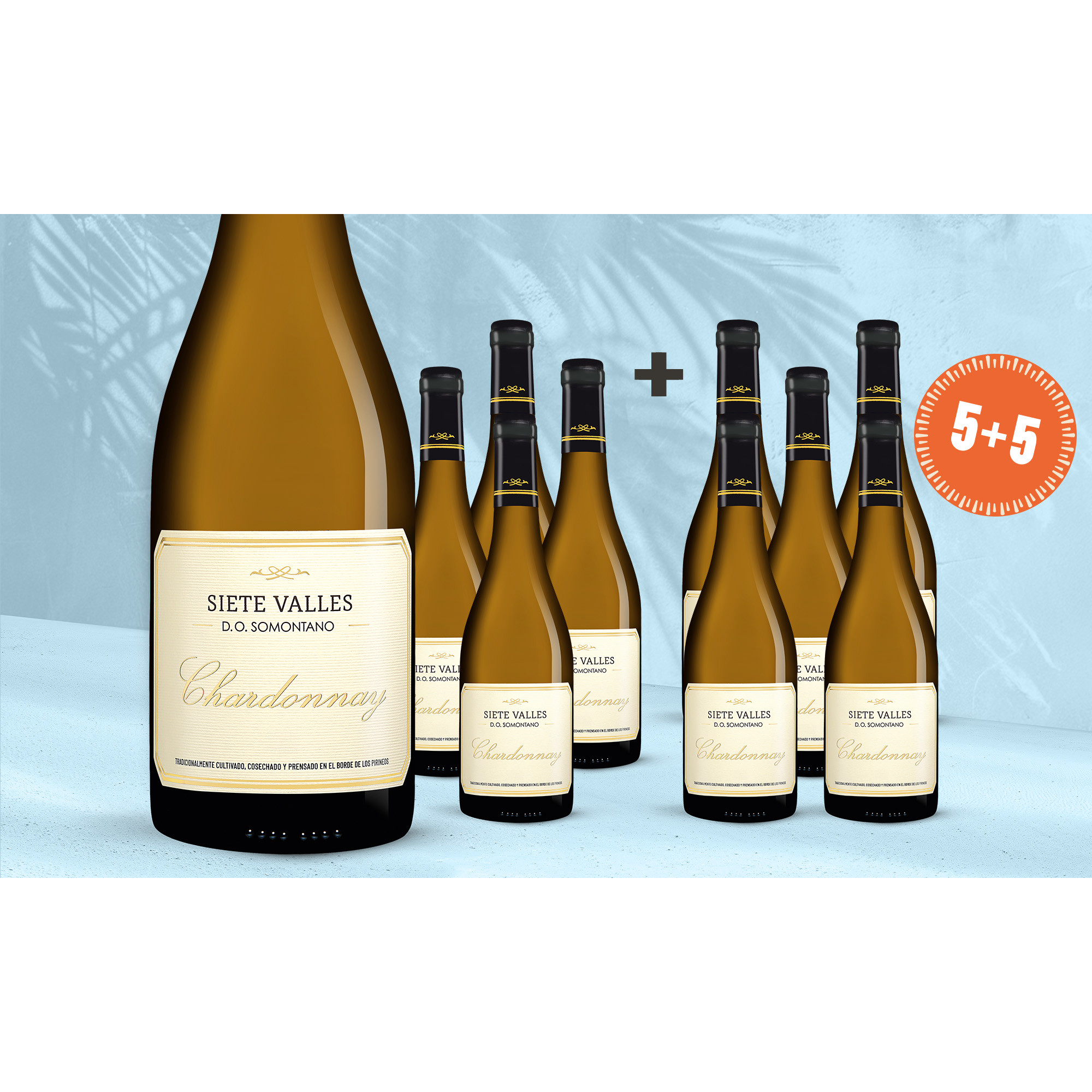 Jubiläums-Angebot:Siete Valles Chardonnay 2025 7 13.5% Vol. Weinpaket aus Spanien