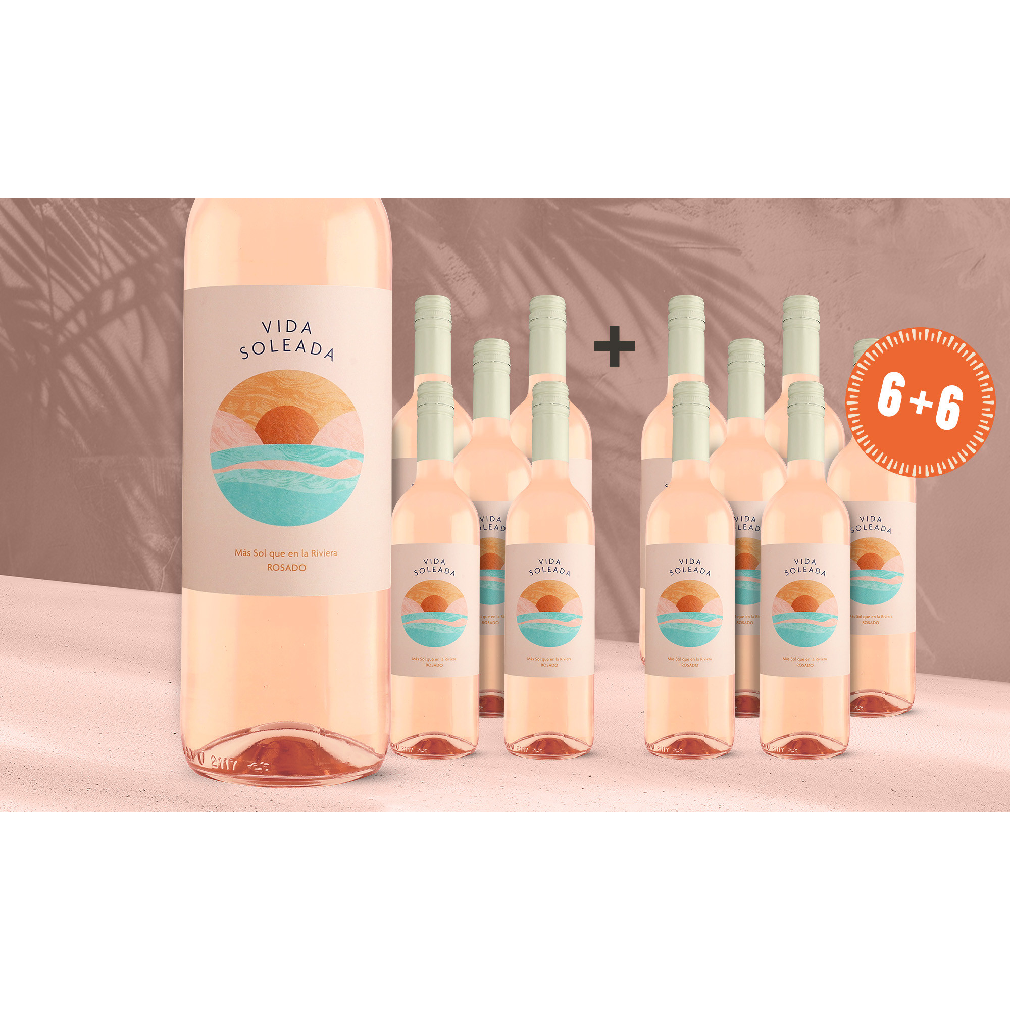 Jubiläums-Angebot:Vida Soleada Rosé 2025 13% Vol. Weinpaket aus Spanien