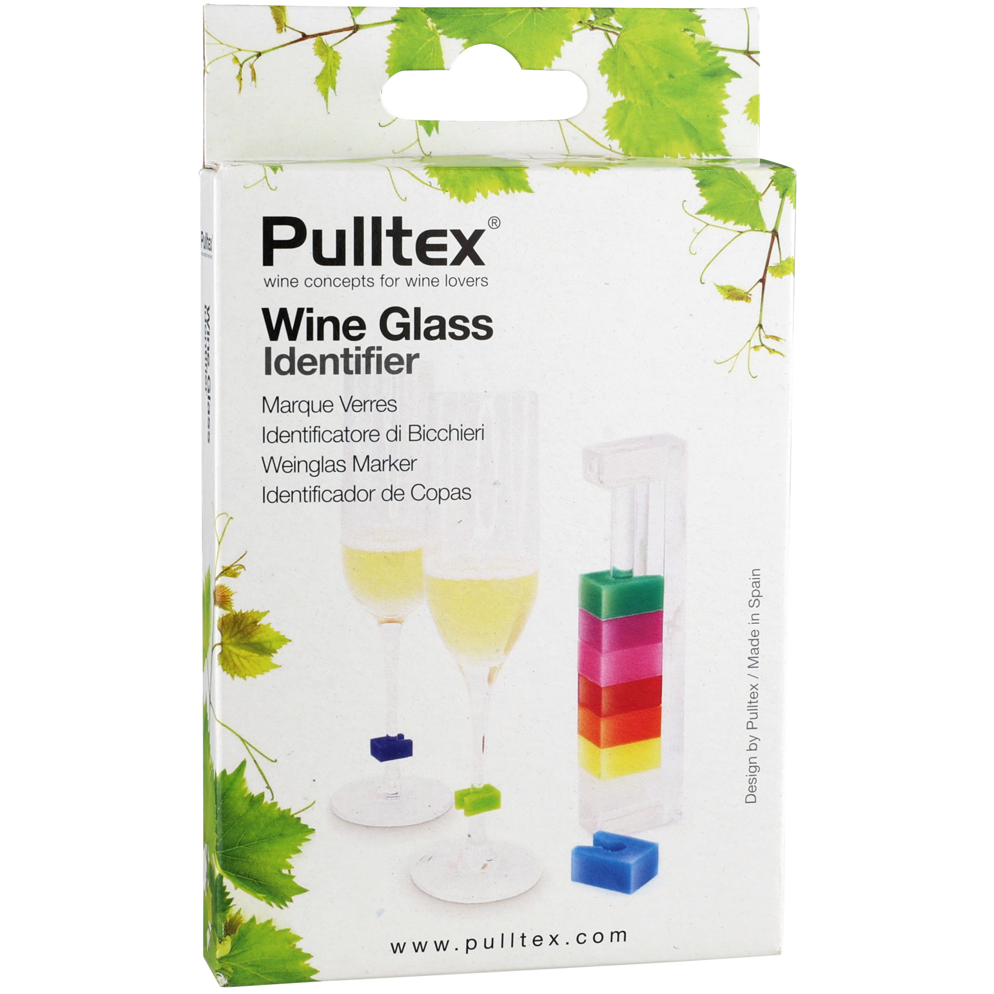 Pulltex Fiesta Tags – Bunte Glasmarker aus Silikon, Sonstiges, 1STK.