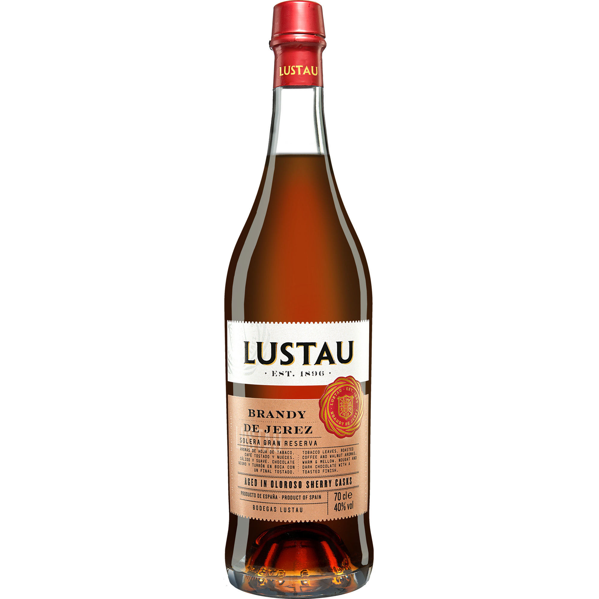 Brandy Lustau Solera Gran Reserva - 0,7 L.  0.7L 40% Vol. Brandy aus Spanien