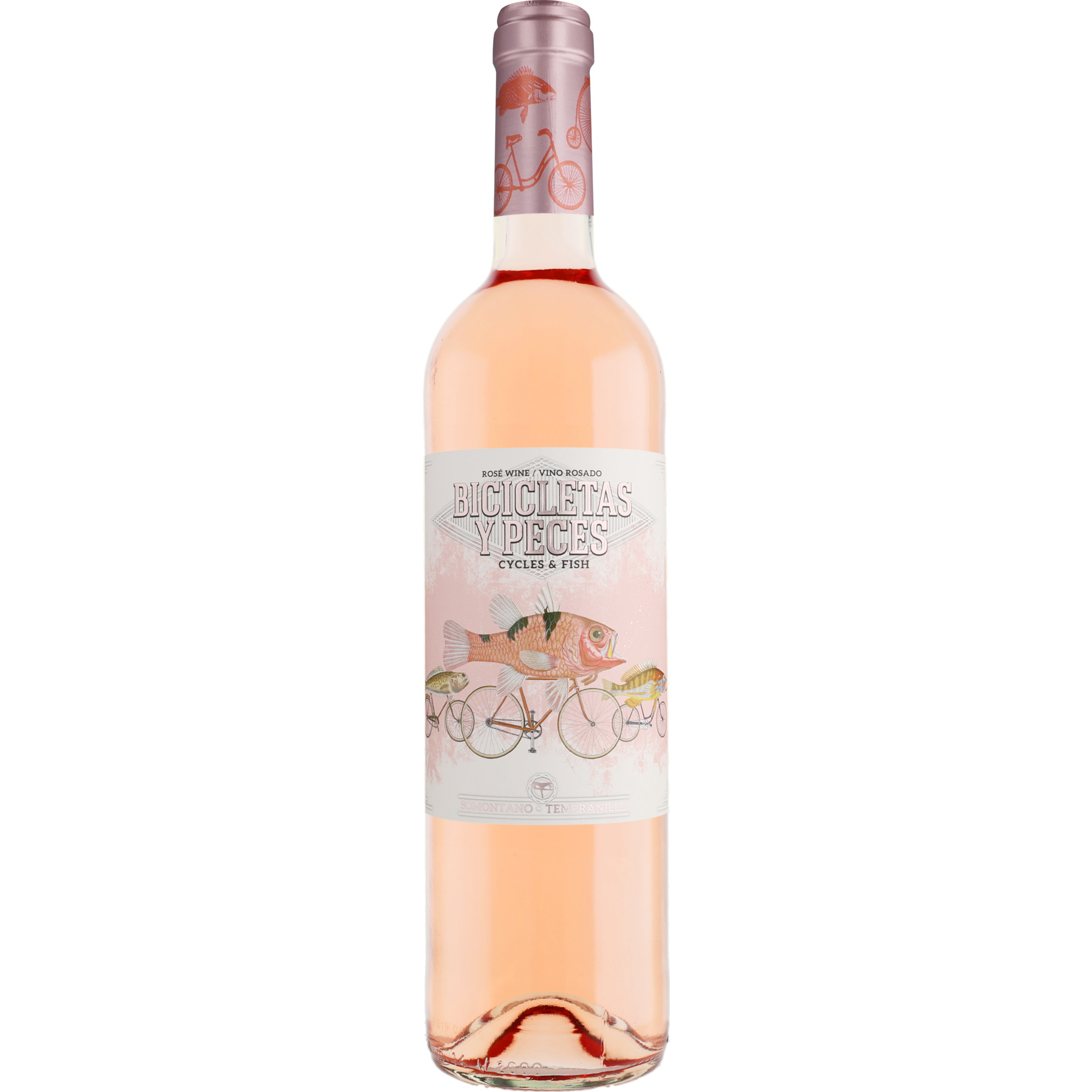 Bicicletas y Peces Tempranillo Rosado 2025  0.75L 13.5% Vol. Roséwein Trocken aus Spanien - Celler Tianna Negre