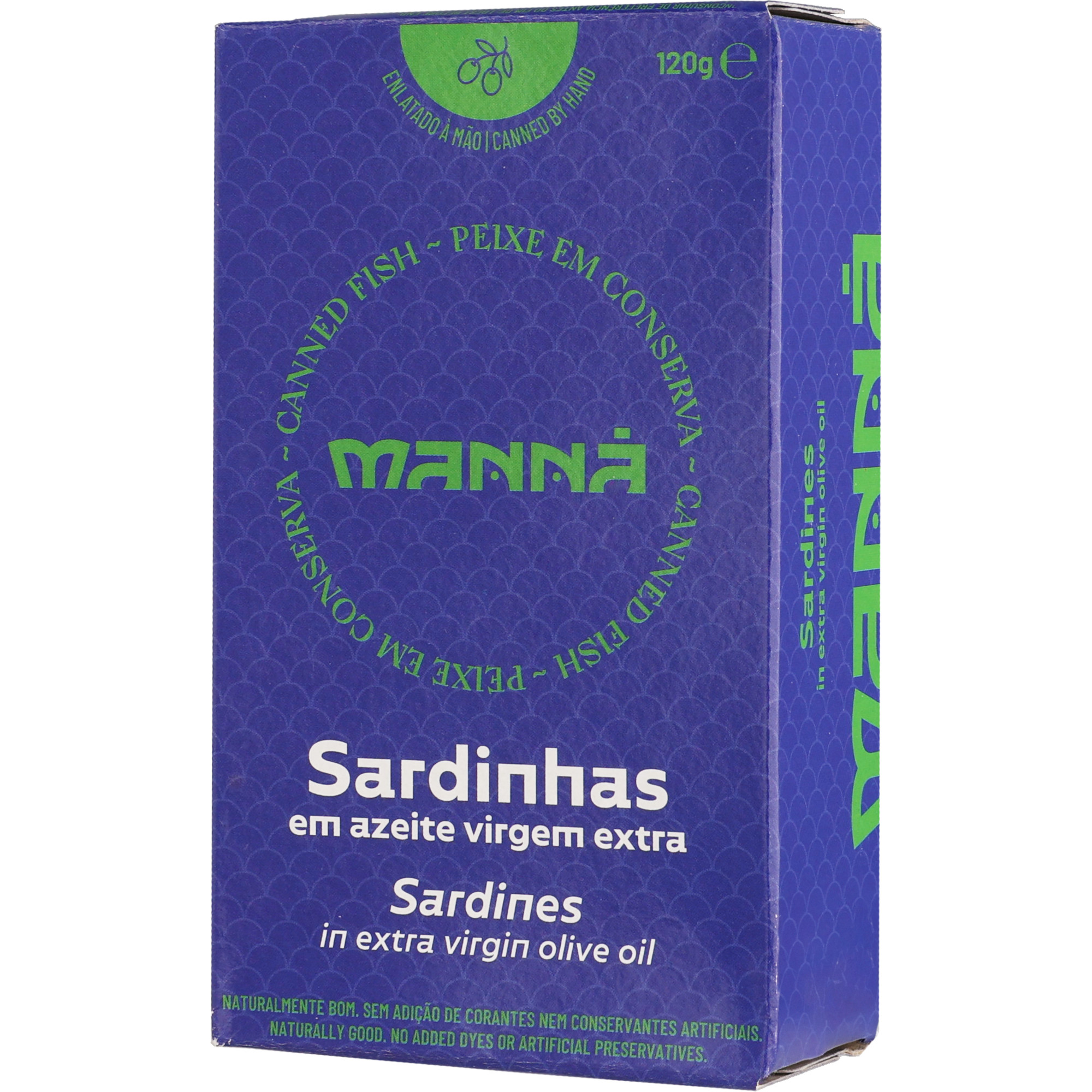 Image of Manná Sardinen in Extra Virgin Olivenöl - 120g 0.12KG aus Spanien