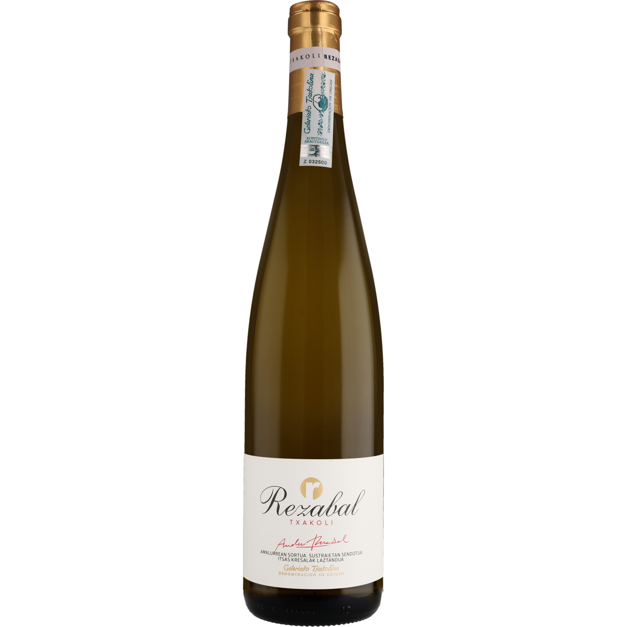 Image of Txakoli Rezabal Blanco 2025 0.75L 11% Vol. Weißwein Trocken aus Spanien