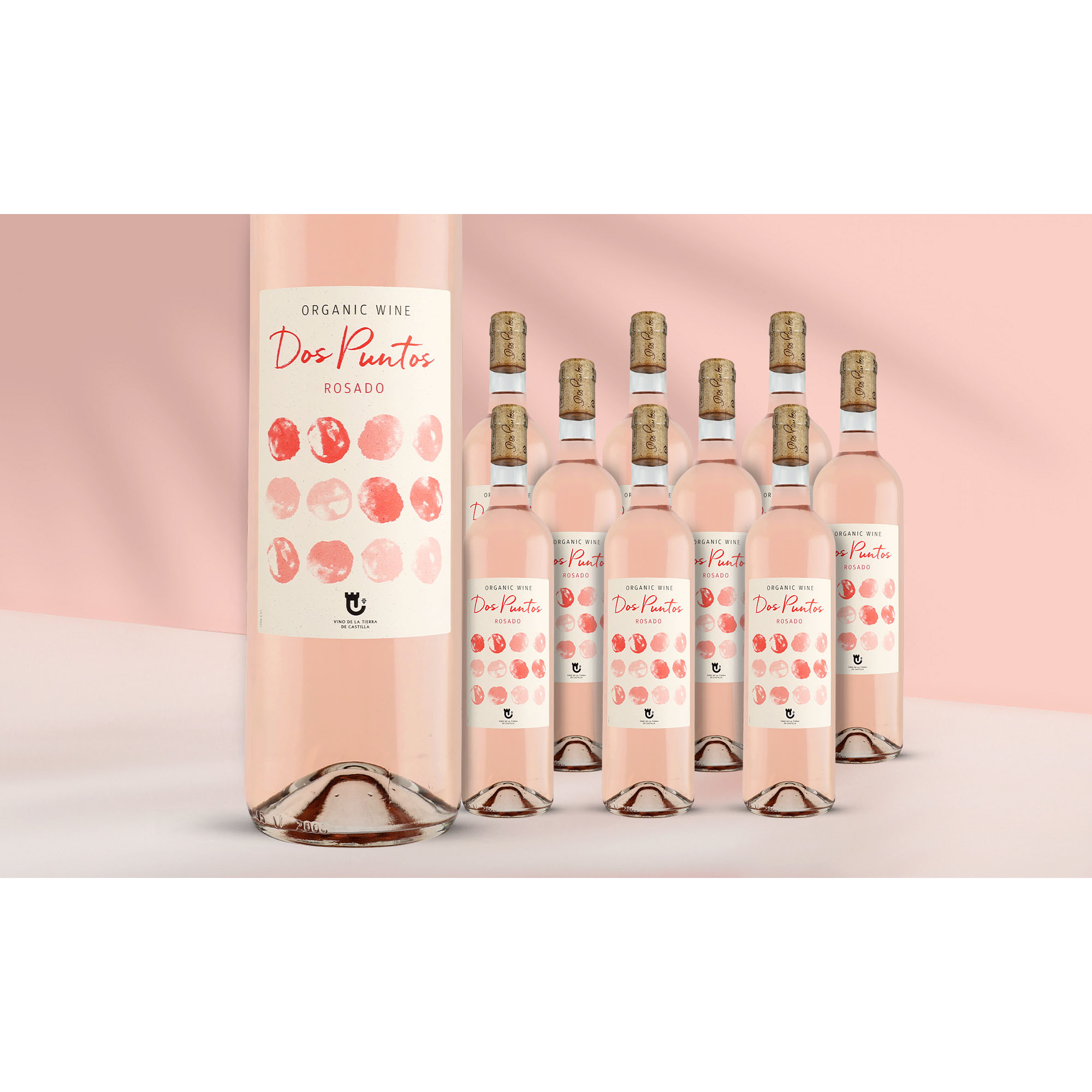 Image of Dos Puntos Rosado Organic 2025 7.5L 13% Vol. Weinpaket aus Spanien