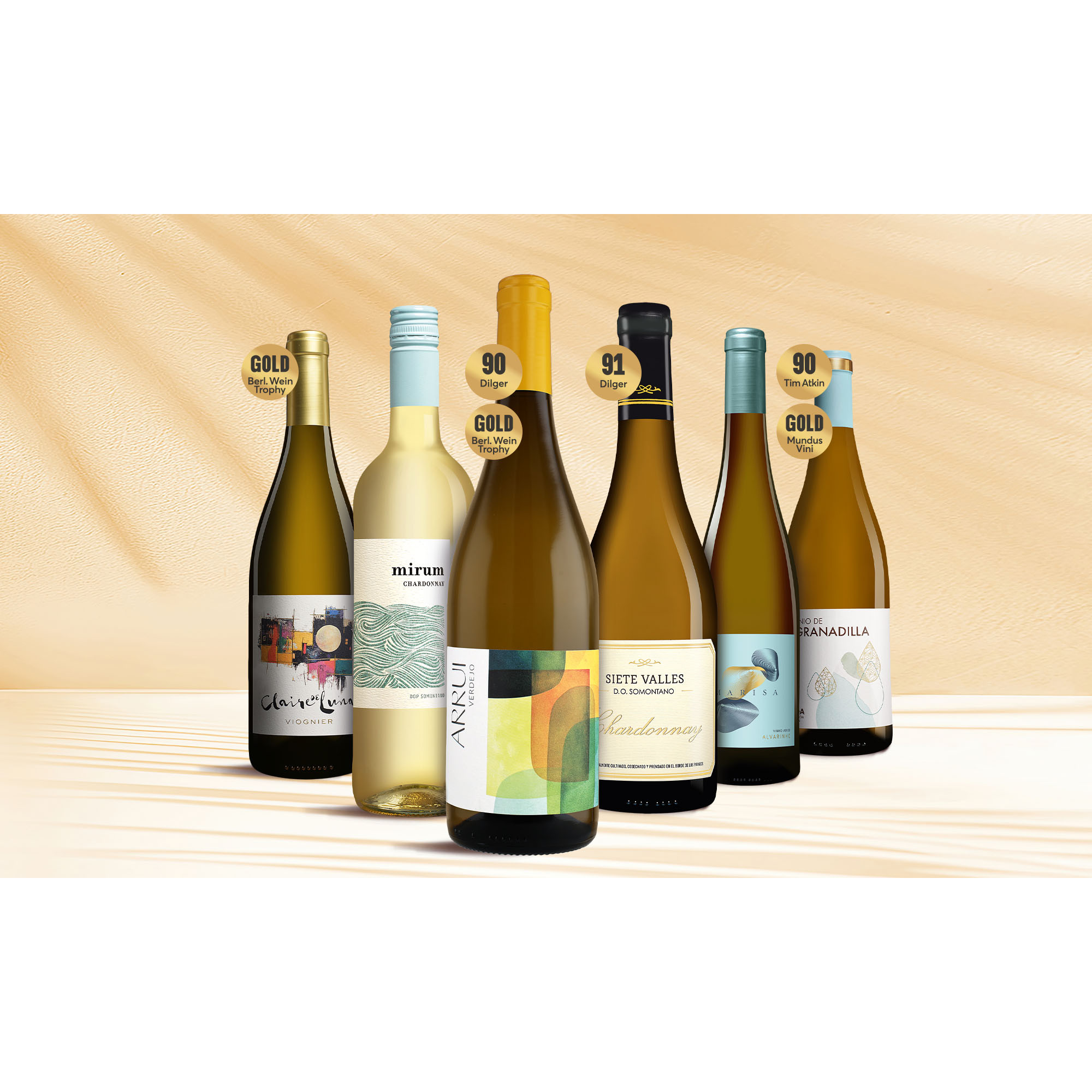 Weißwein-Topseller-Paket 4 Weinpaket aus Spanien