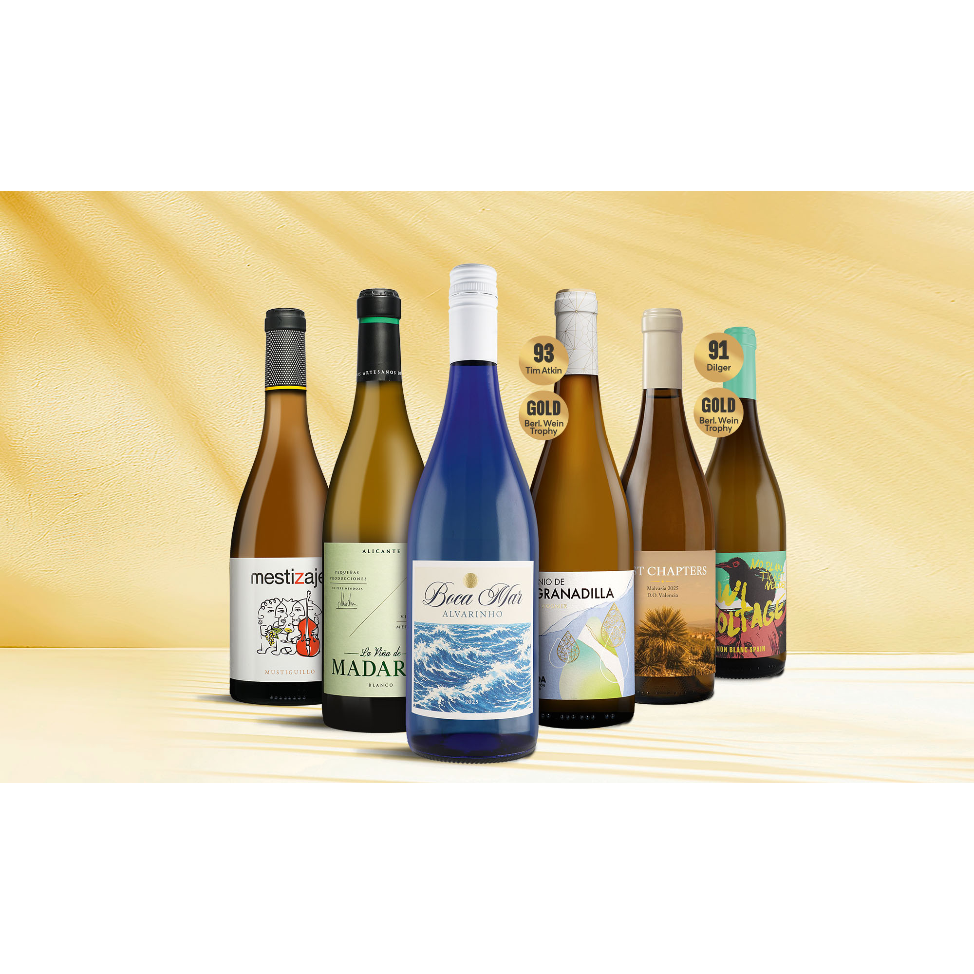 VINOS Wein-Angebote - Premium-Weißwein-Paket 4.5L Weinpaket aus Spanien