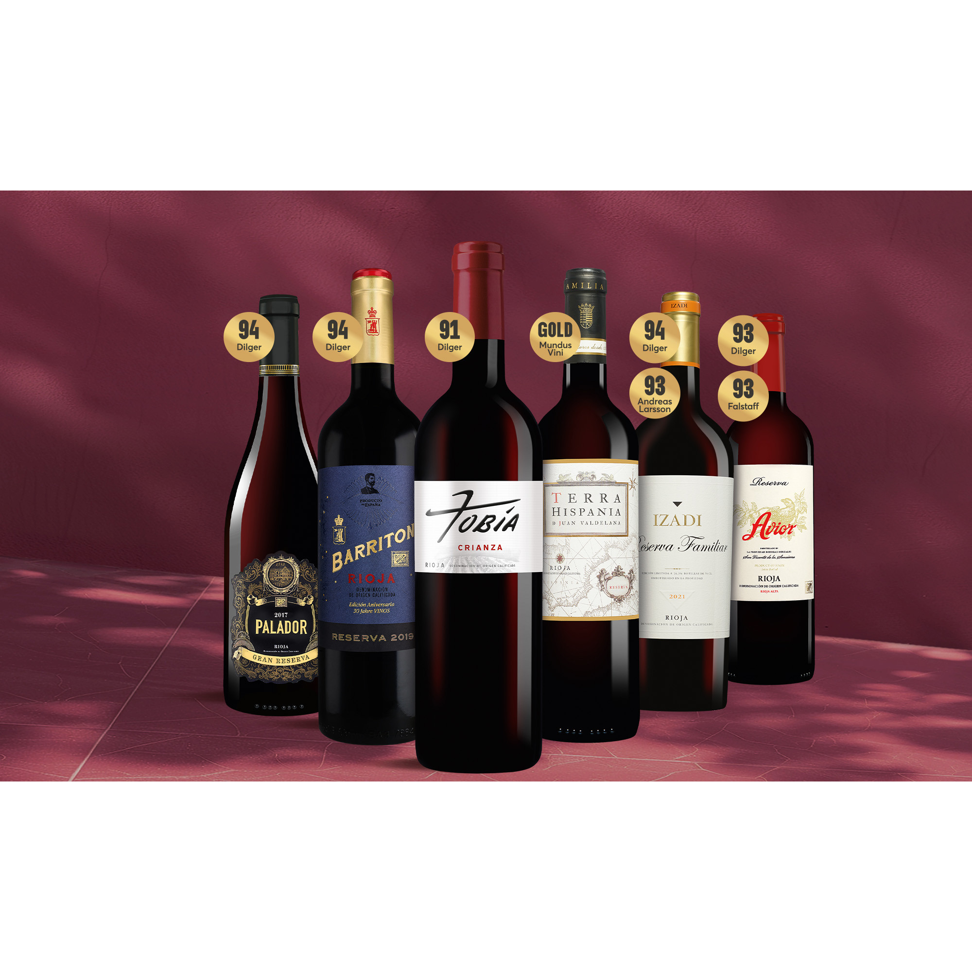 Rioja Highlights 4.5L Weinpaket aus Spanien