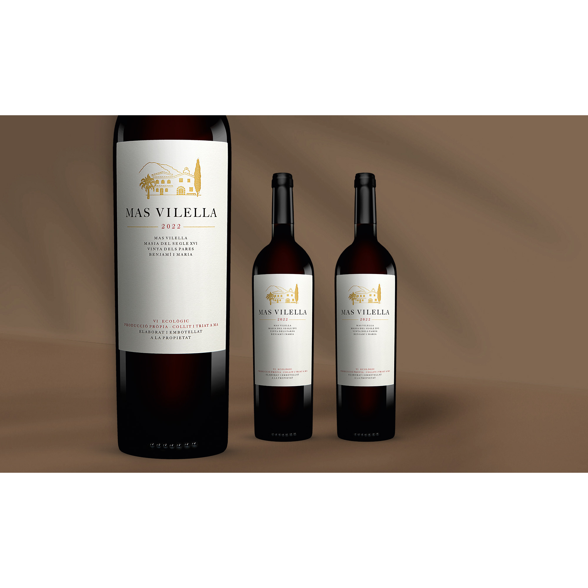 Mas Vilella Negre 2022 2 15.5% Vol. Weinpaket aus Spanien