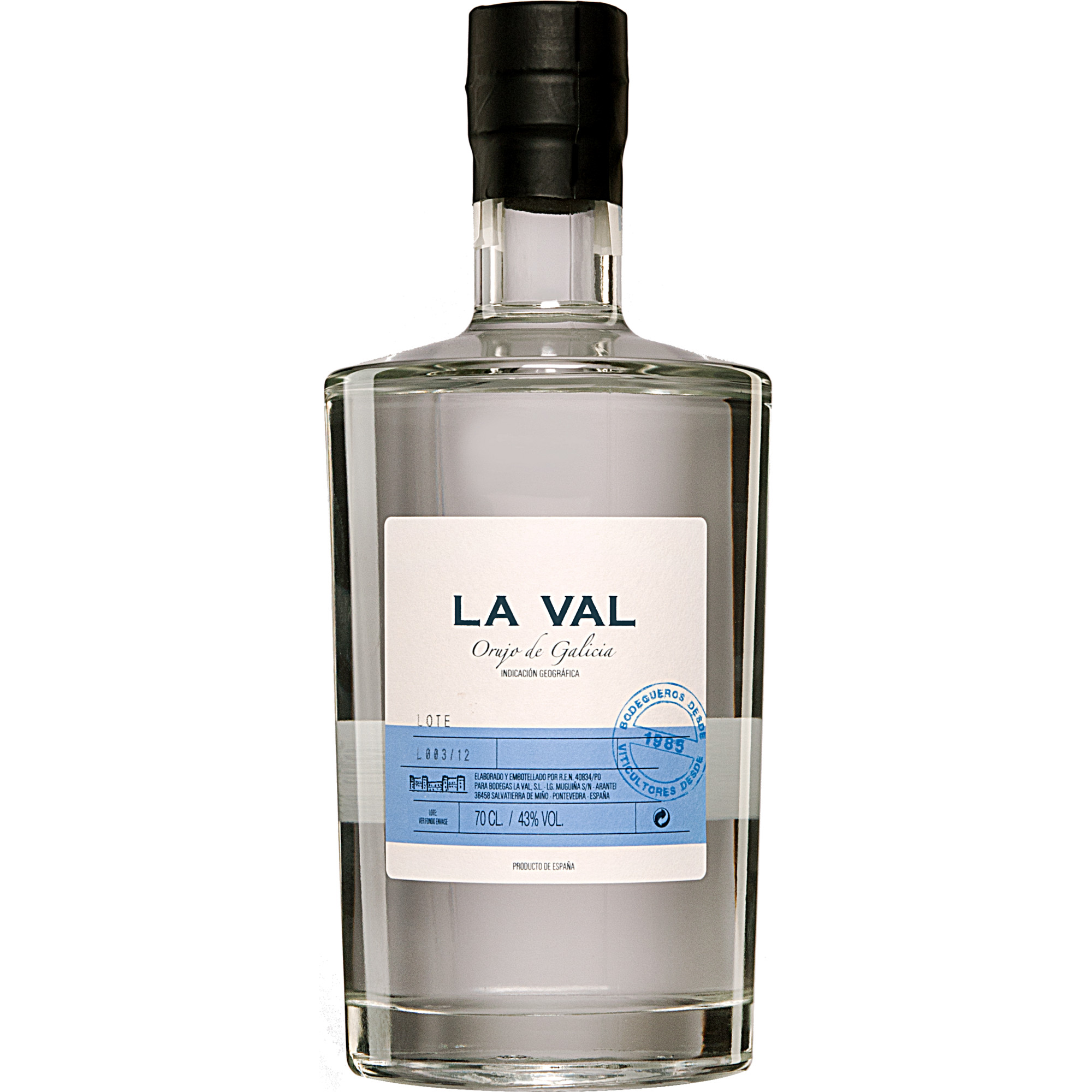 La Val »Orujo de Galicia«  0.7L 43% Vol. aus Spanien