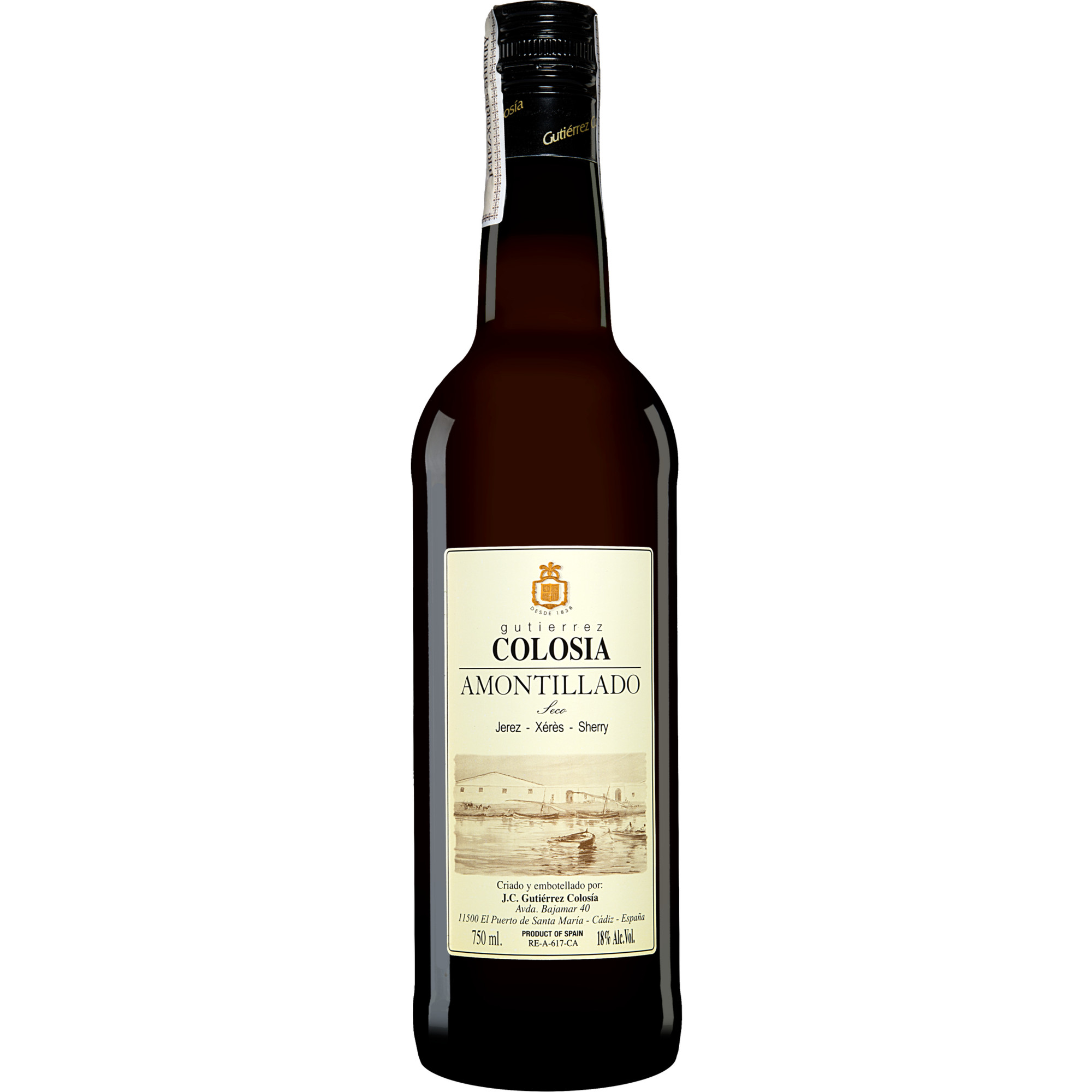 Gutiérrez-Colosía Amontillado Seco  0.75L 18% Vol. Sehr Trocken aus Spanien