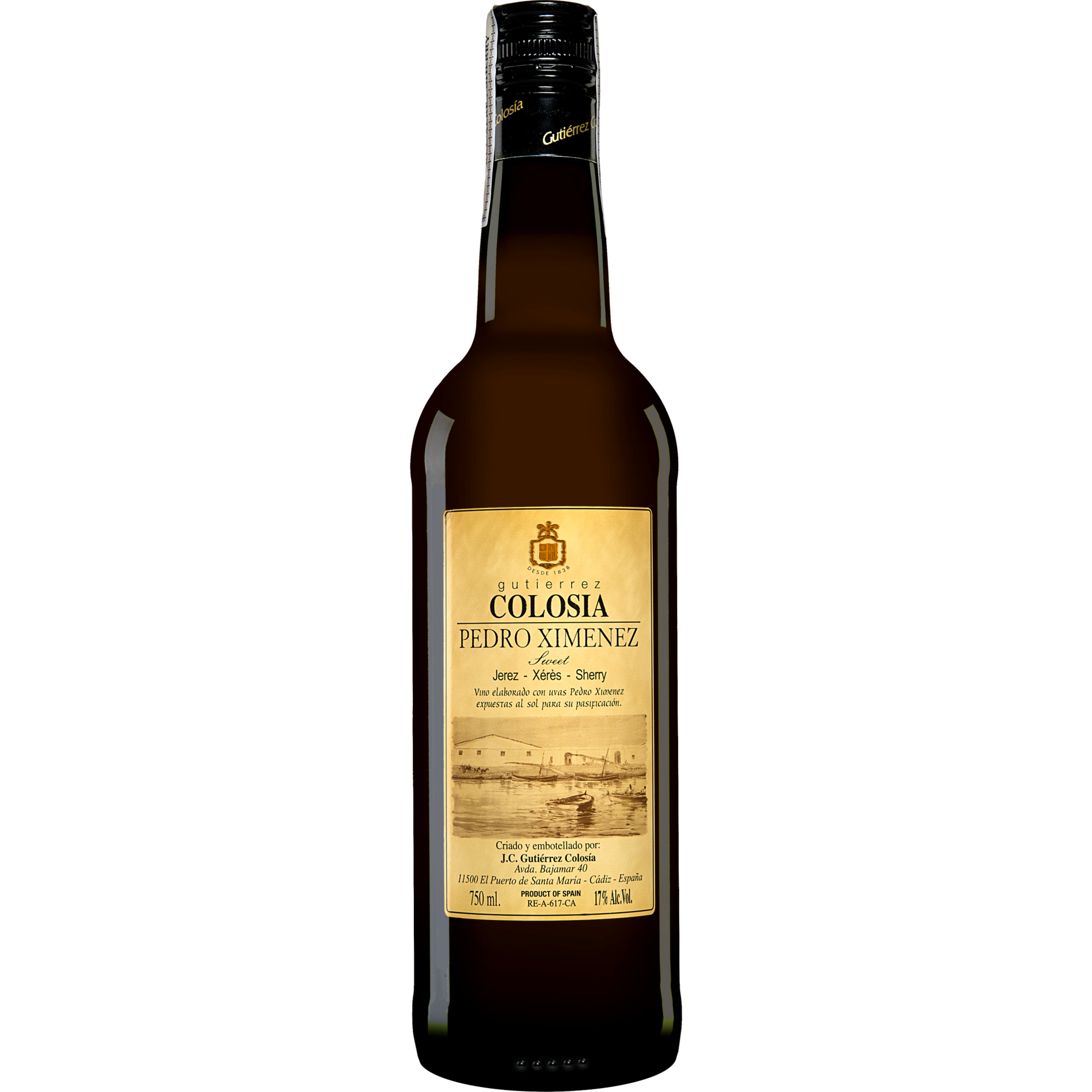 Gutiérrez-Colosía Pedro Ximénez  0.75L 17% Vol. Sehr Süß aus Spanien