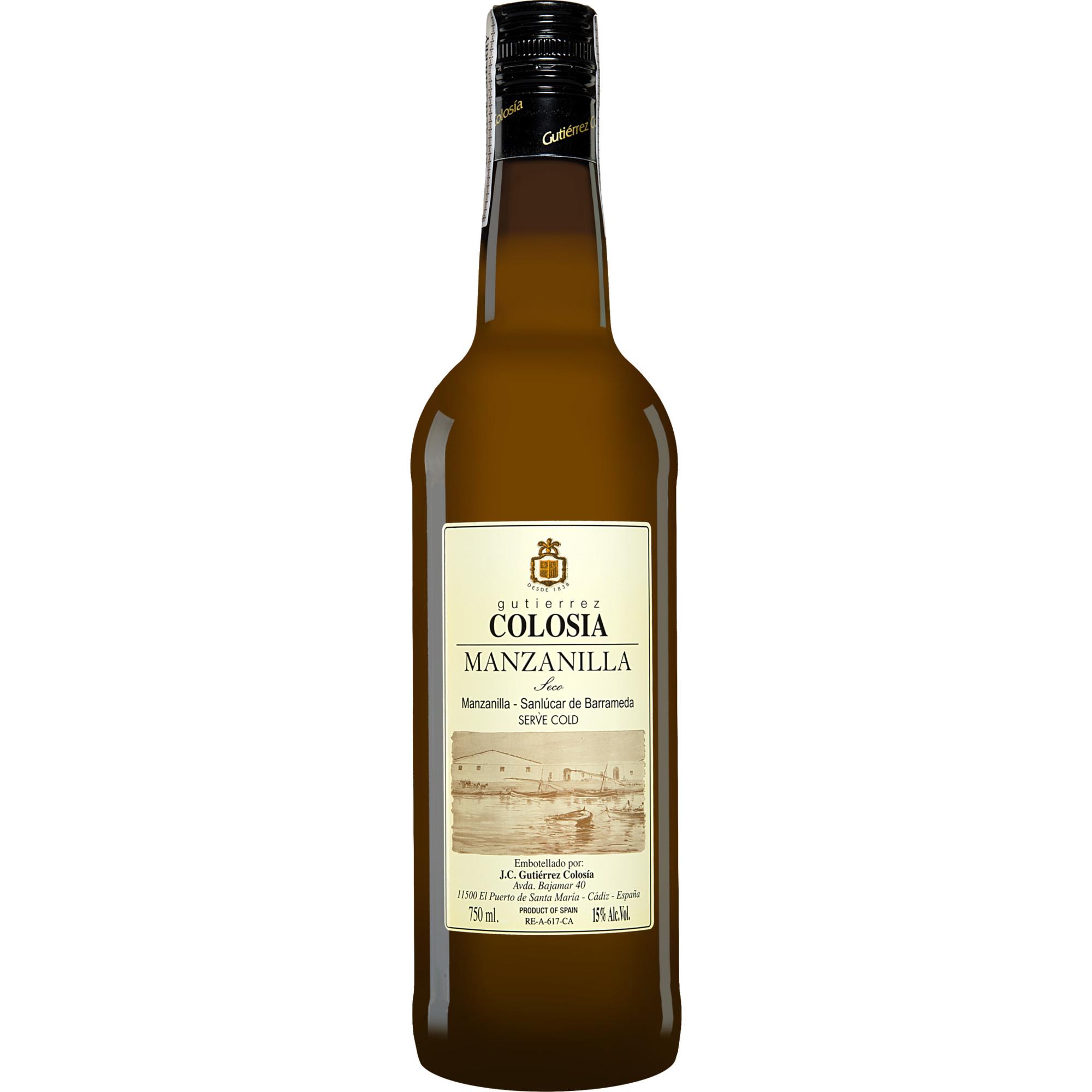 Gutiérrez-Colosía Manzanilla  0.75L 15% Vol. Trocken aus Spanien