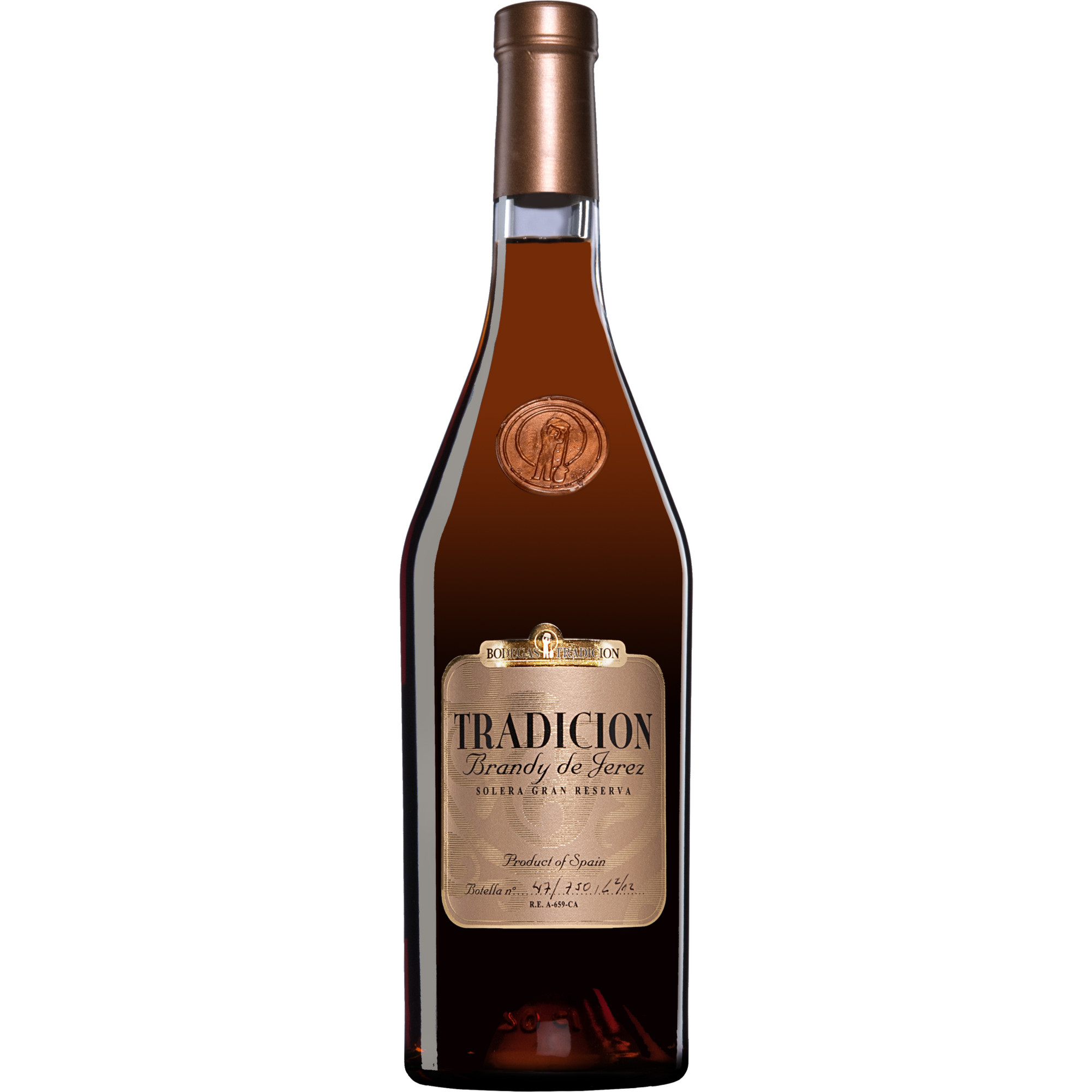 Image of Brandy Tradición Solera Gran Reserva »Gold« - 0,7L. 0.7L 38% Vol. Brandy aus Spanien